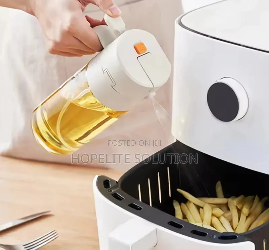 2 in 1 Oil &Vinegar Dispenser Glass Bottle Sprayer &Dispenser