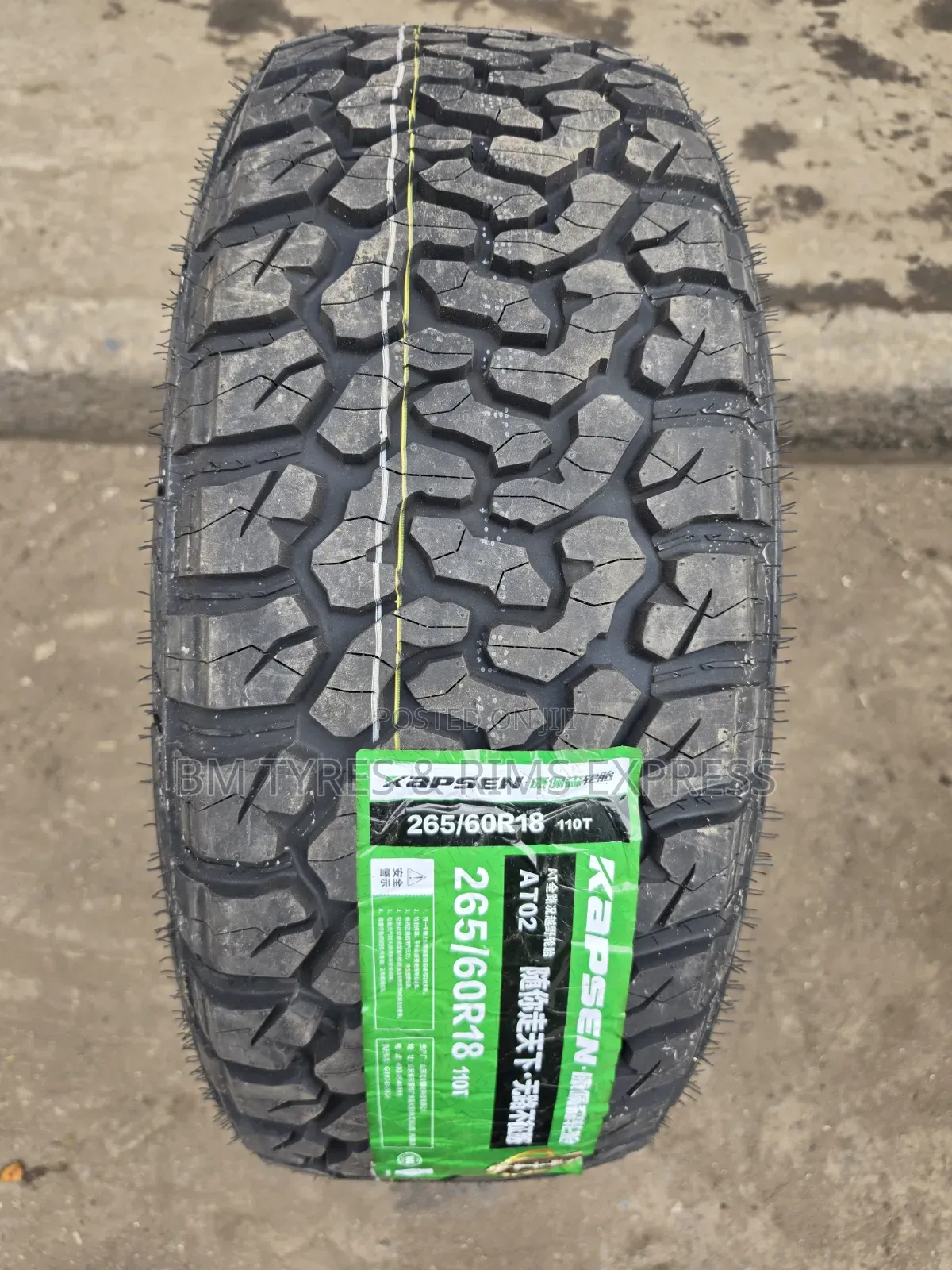 265 /60 R18 Kapsen Tires (All Terrain)