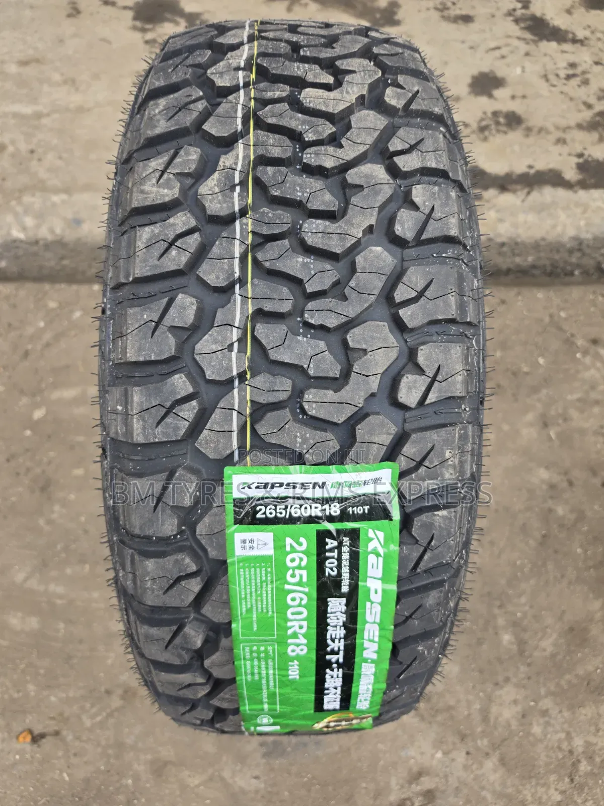 265 /60 R18 Kapsen Tires (All Terrain)