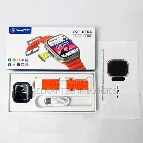 Smartbarry C90 ULTRA Smartwatch 4G Networks With SIM Card