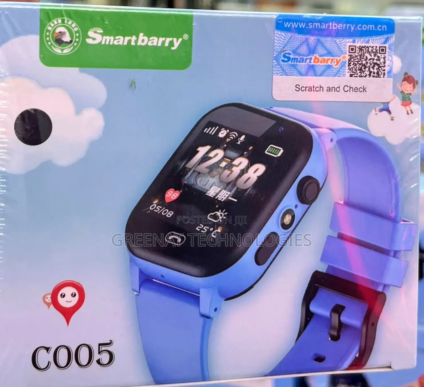 Smartbarry C005 Kids Smart Watch GPS Location Tracking SIM SOS Camera