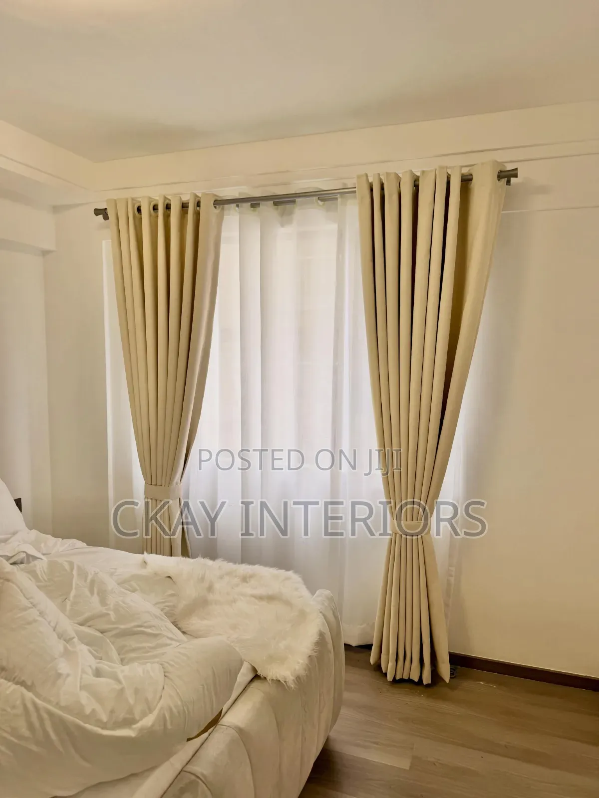 Elegance Begins at the Window With Cute Cream Curtains