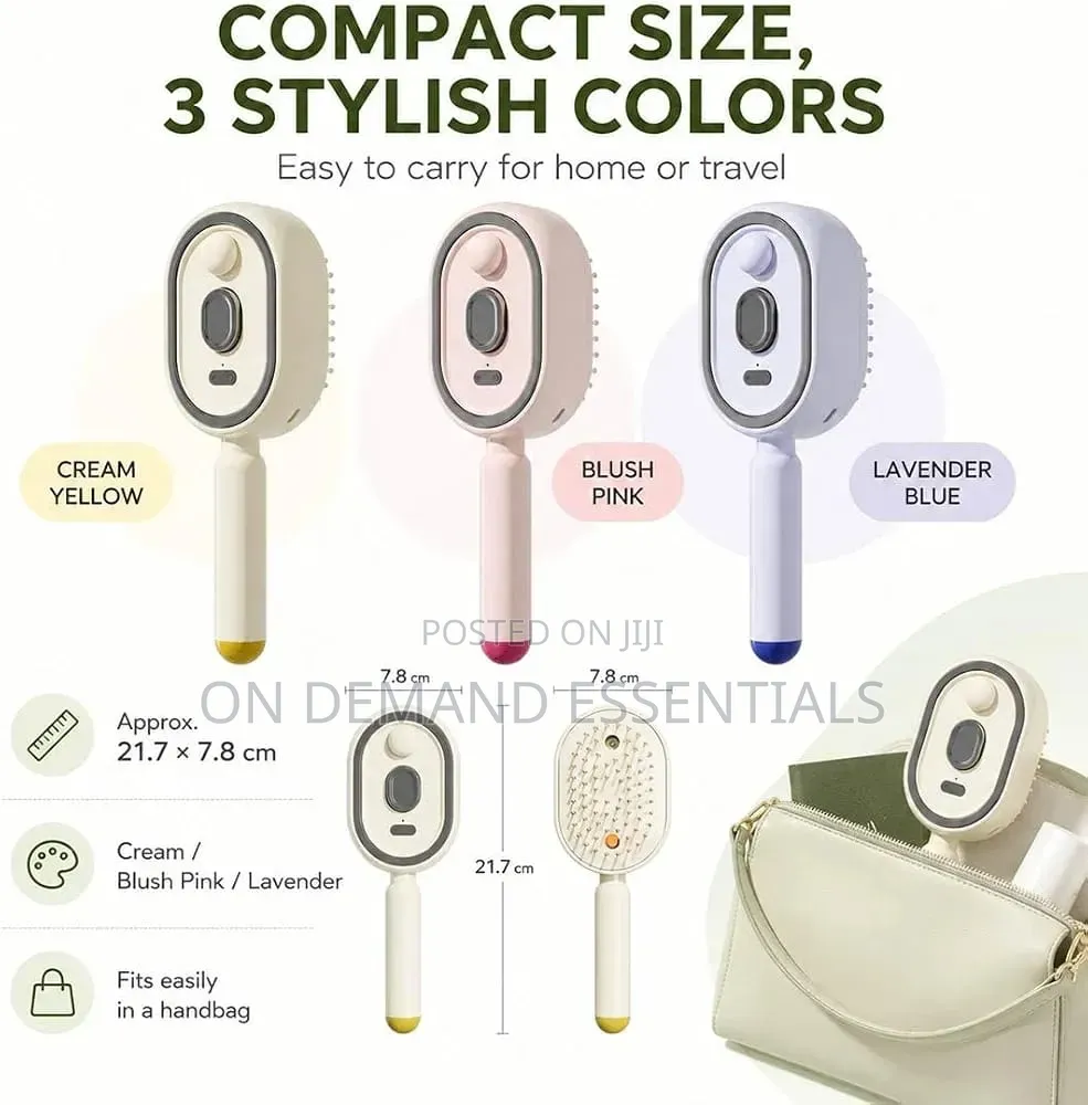 3 in 1 Rechargeable Mist Grooming Brush
