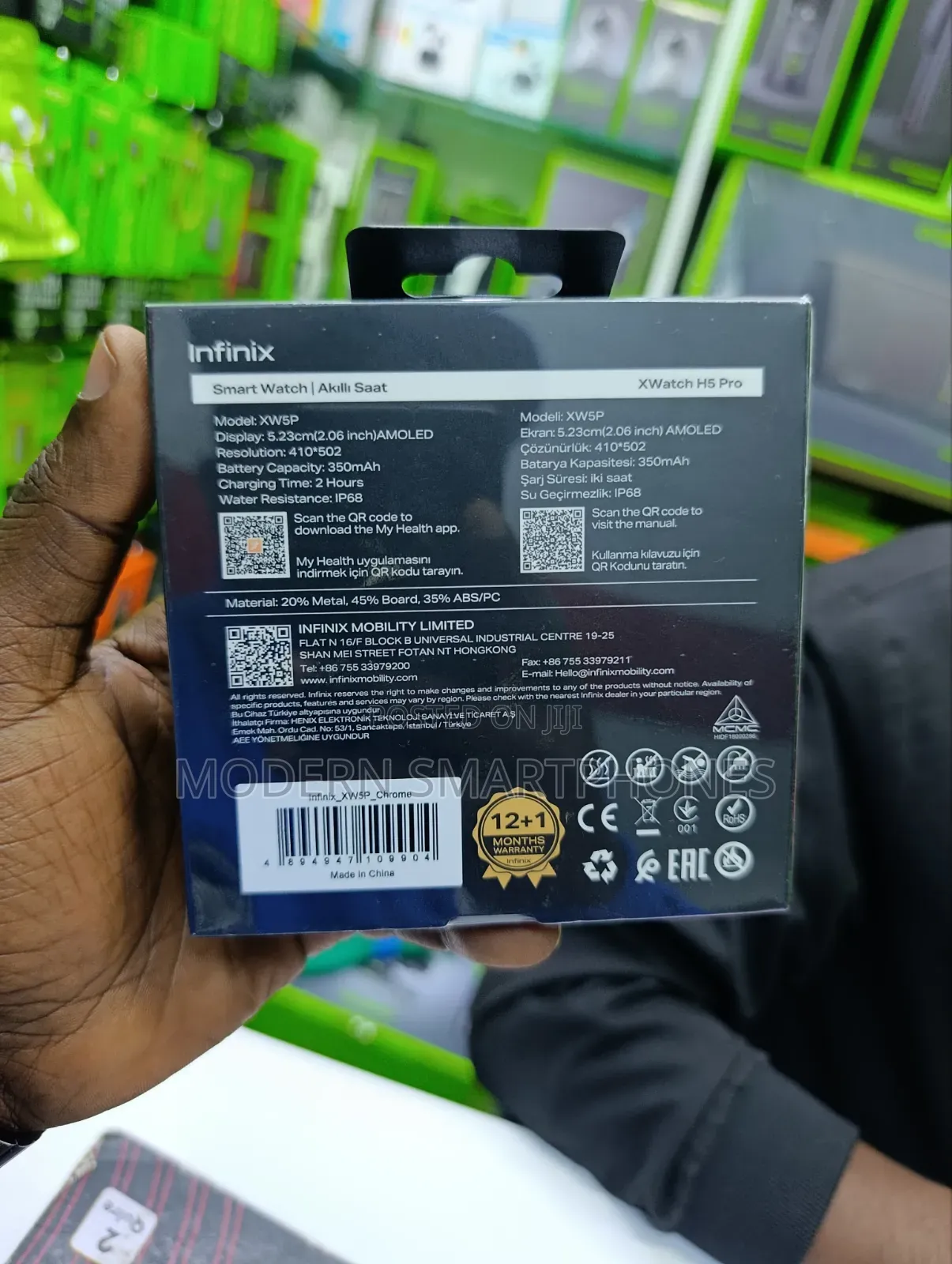 Infinix XWatch H5 Pro (XW5P) With Hd Calls Smart Watch