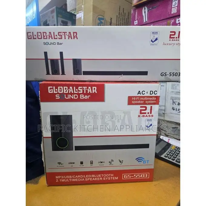 Globalstar GS-5503 2.1 Channel Sound Bar Speaker System