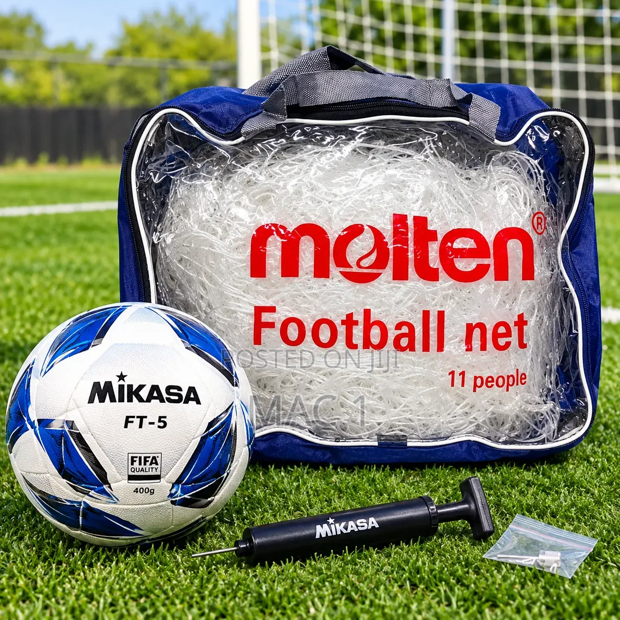 Quality Molten Sport Net and Football and a Free Pump