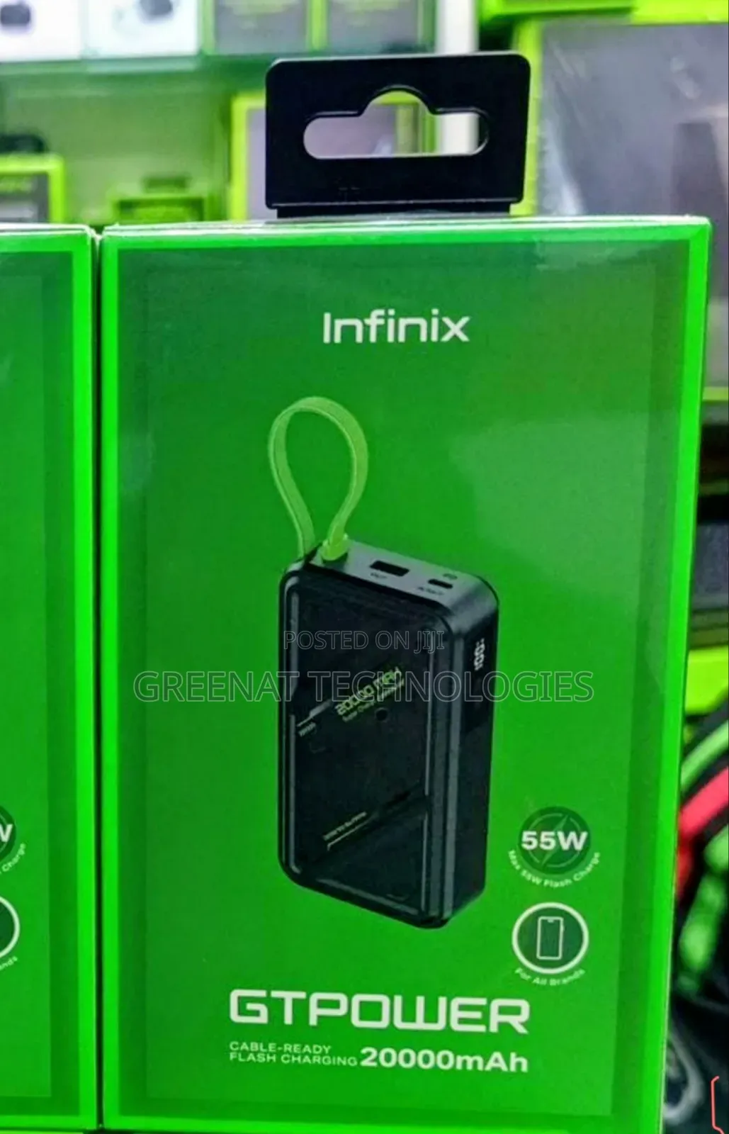 Infinix GTPOWER 20000mAh PowerBank 55W Max Flash Flash Charging