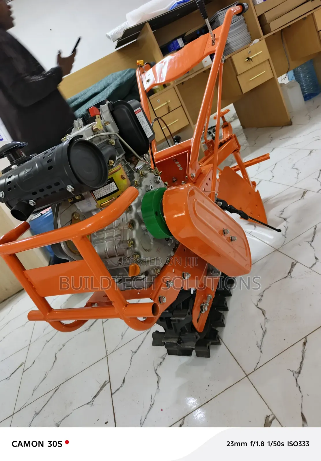 Heavy Duty Walking Tractor With Plough – Ready for Farm Use