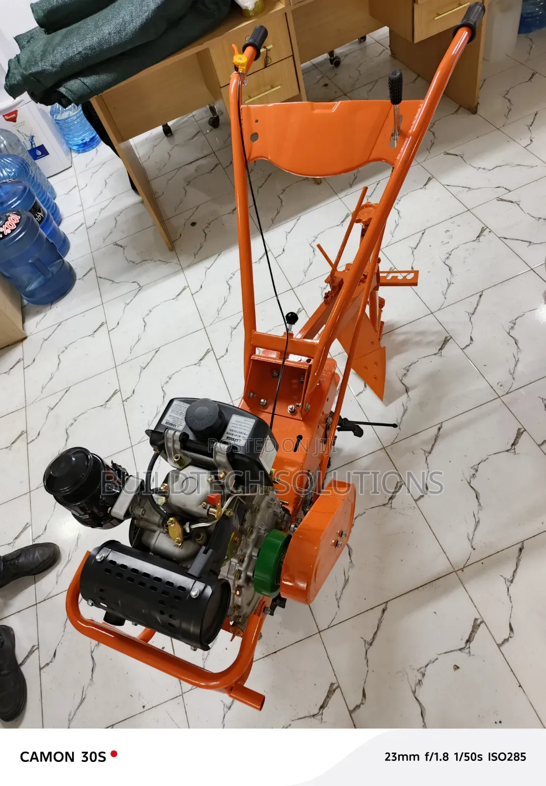 Heavy Duty Walking Tractor With Plough – Ready for Farm Use