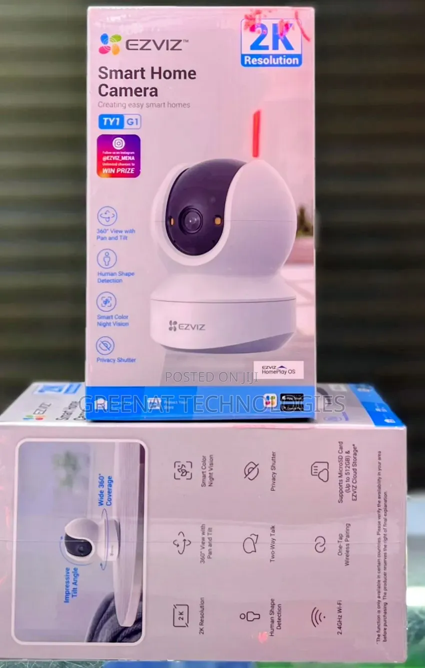 Ezviz TY1 G1 Camera 2K 360° PanTilt Human Detection Color Night Vision