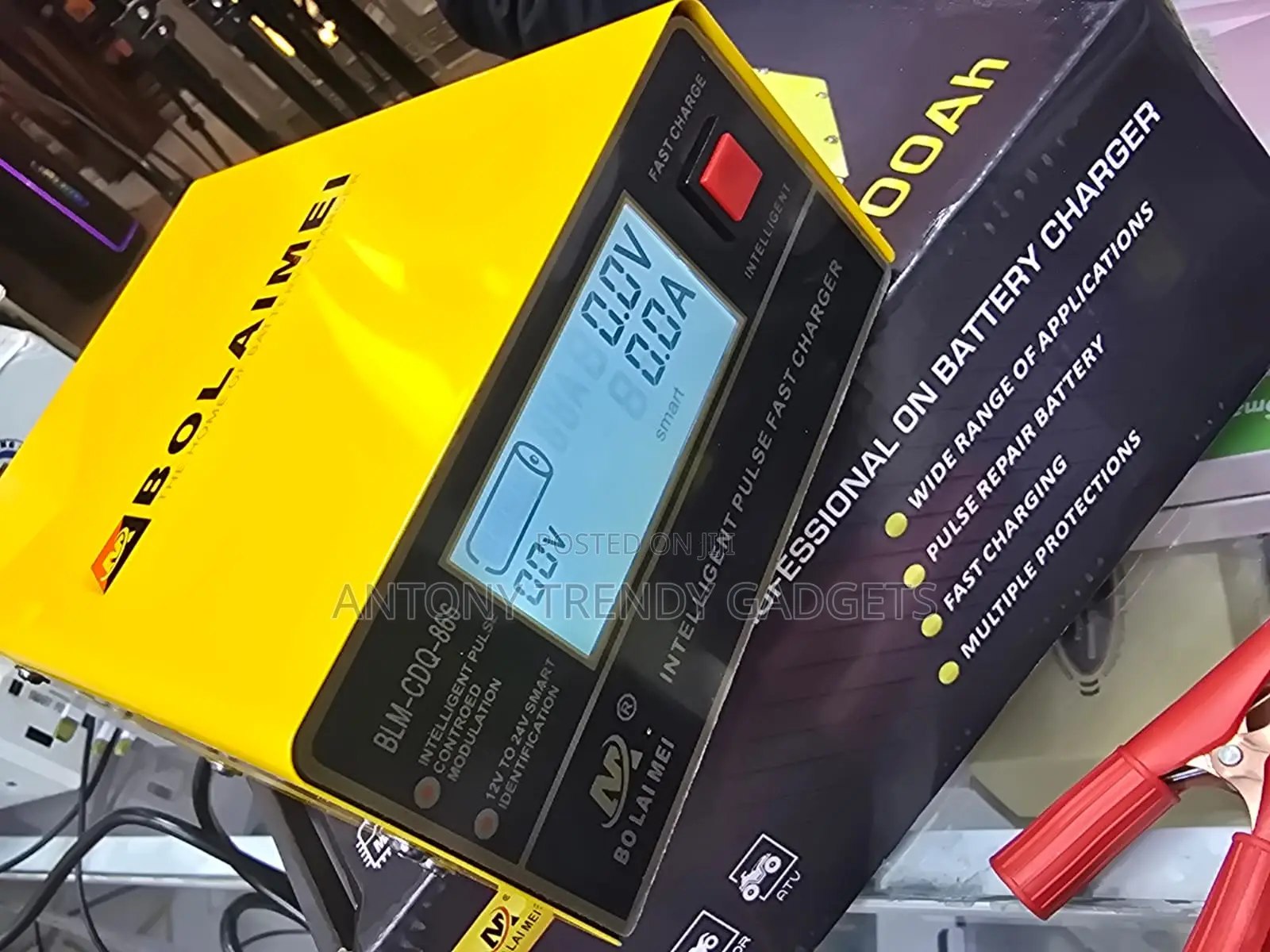 Bolaimei Intelligent Lead Acid Battery Charger With LCD Display