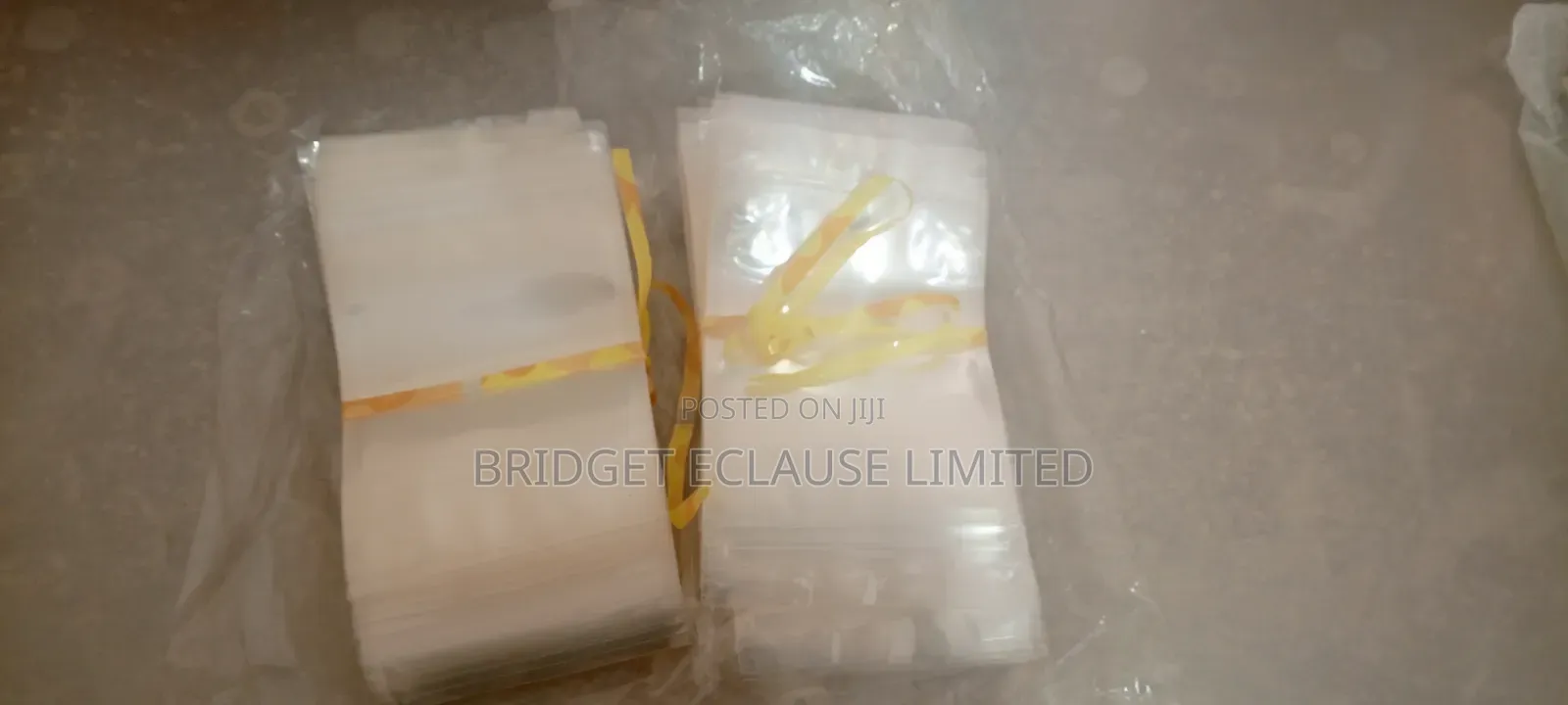 Reusable Clear Food-Grade Ziplock Stand-Up Pouches