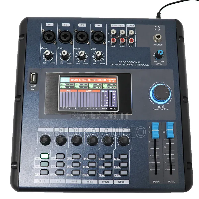 Mini Digital DJ Mixer 8ch Digital Audio Mixer Console With MP3,DSP