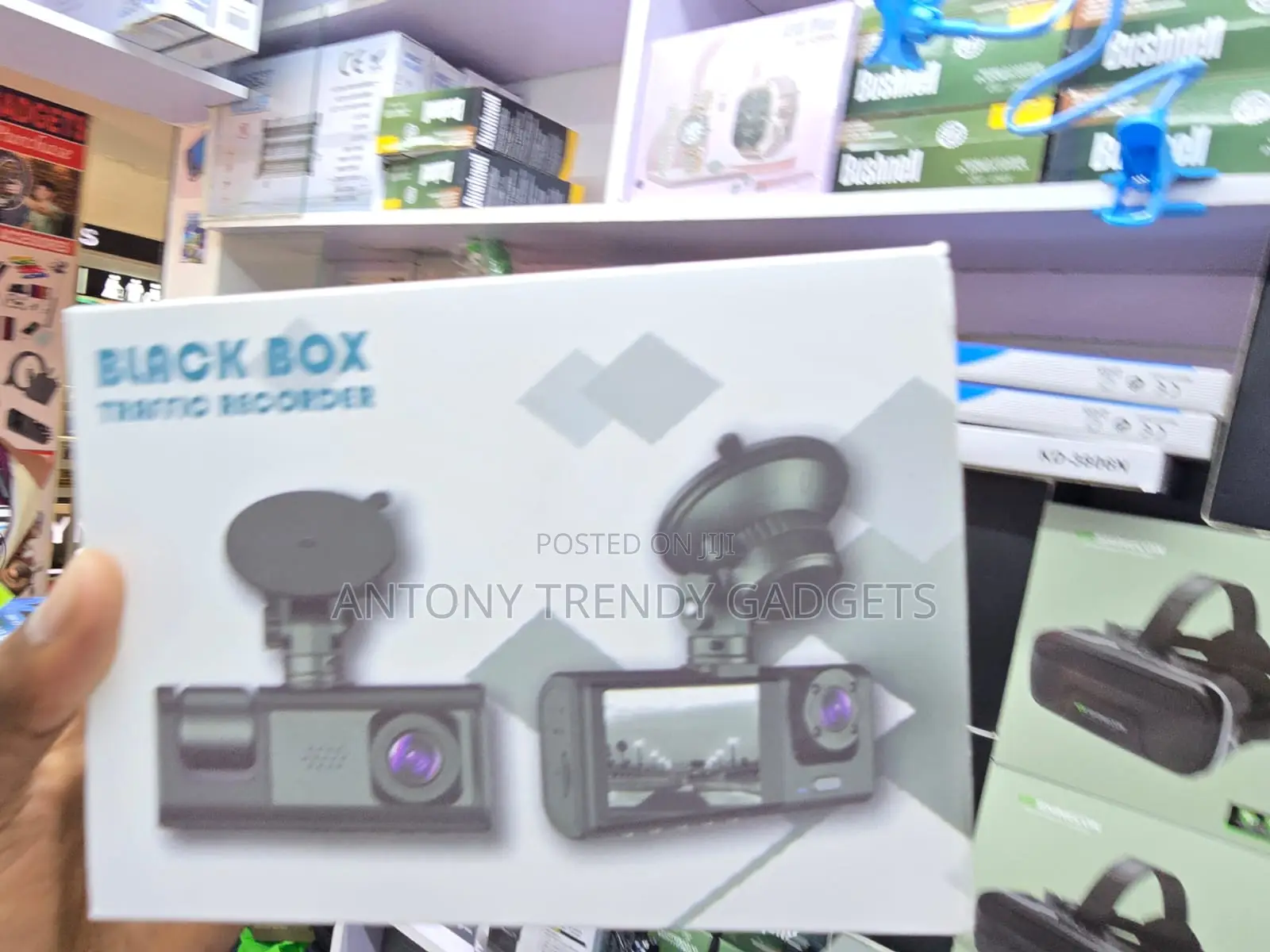 Triple Lens Car DVR Camera With Parking Monitor and Motion Detection
