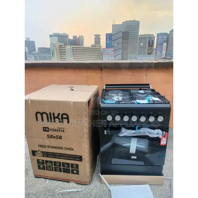 Marble Mika Standing Cooker 58 X 58 Cm 3Gas + 1Electric Hotplate