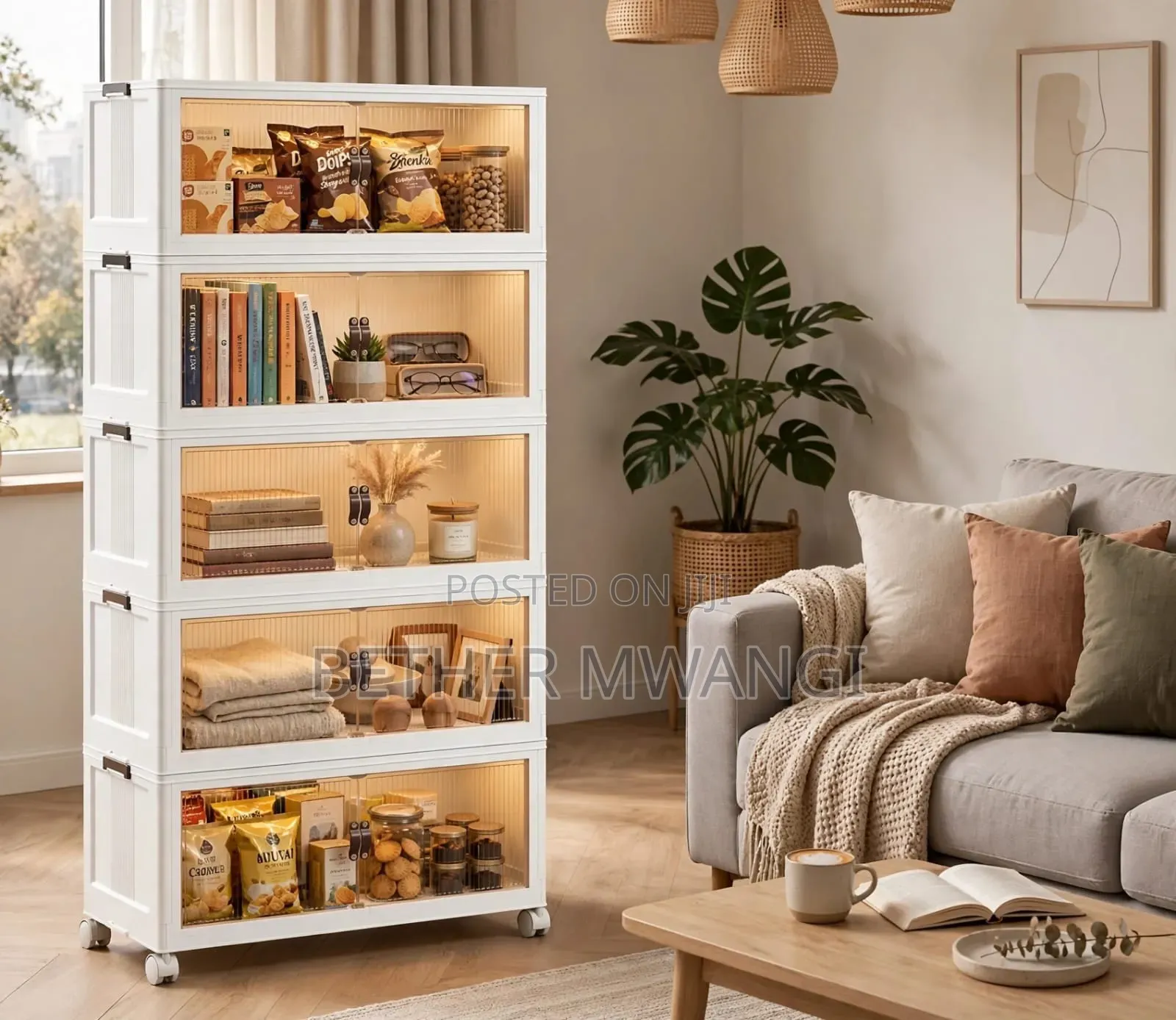 5-Layer Foldable Storage Cabinet