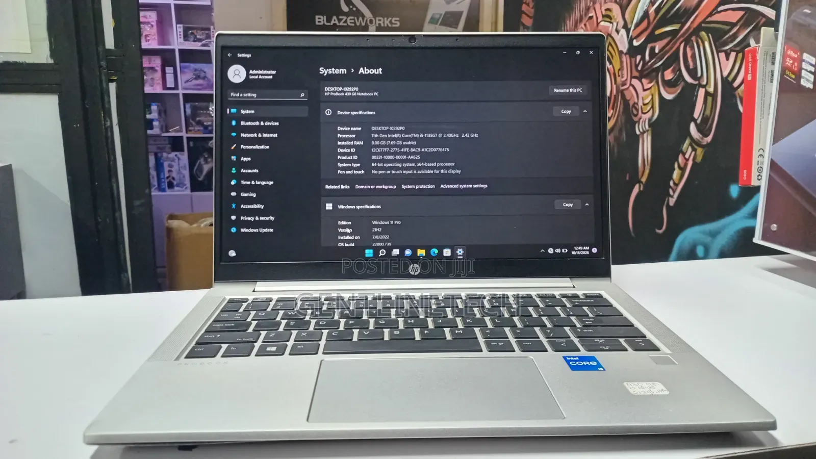 Laptop HP ProBook 430 G8 16GB Intel Core i5 SSD 512GB
