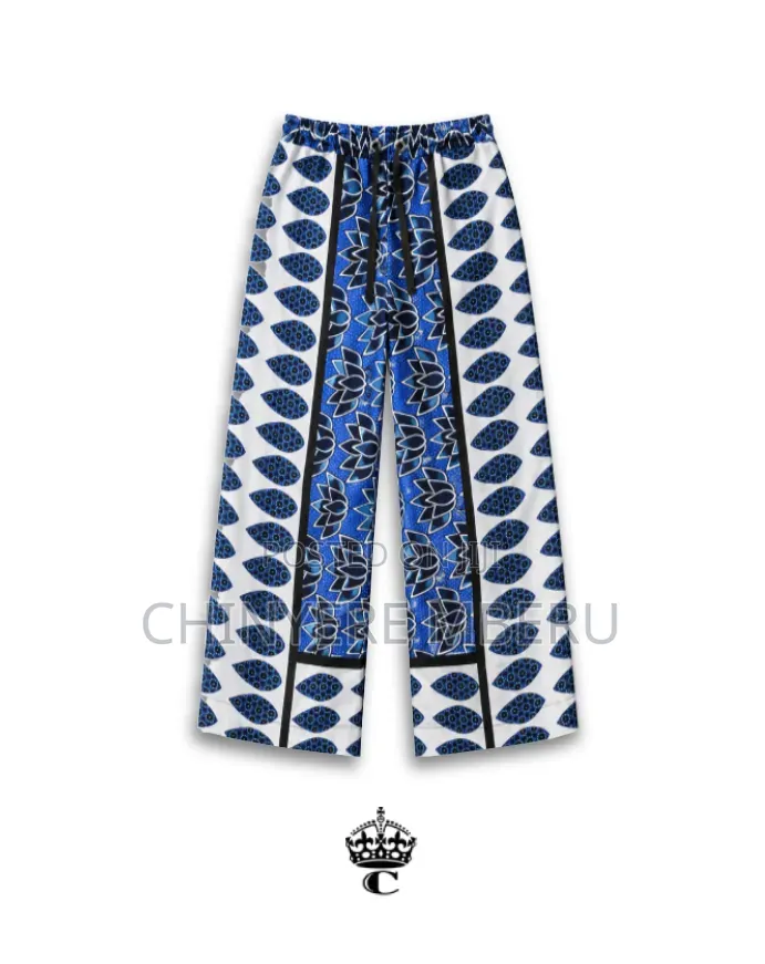 The Blue & White Leso Chichi Wide Leg Pants