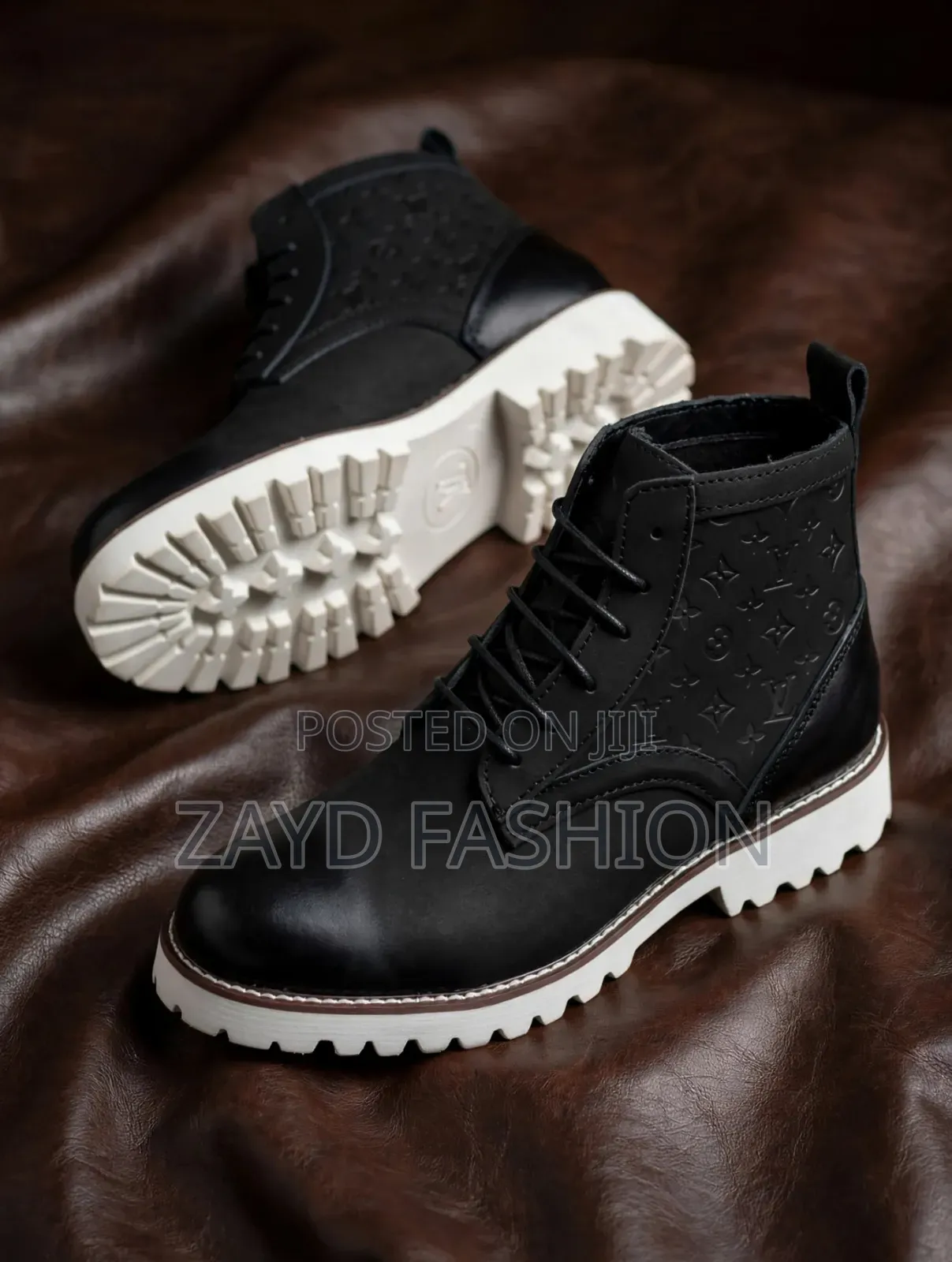 Louis Vuitton Black Suede Boots