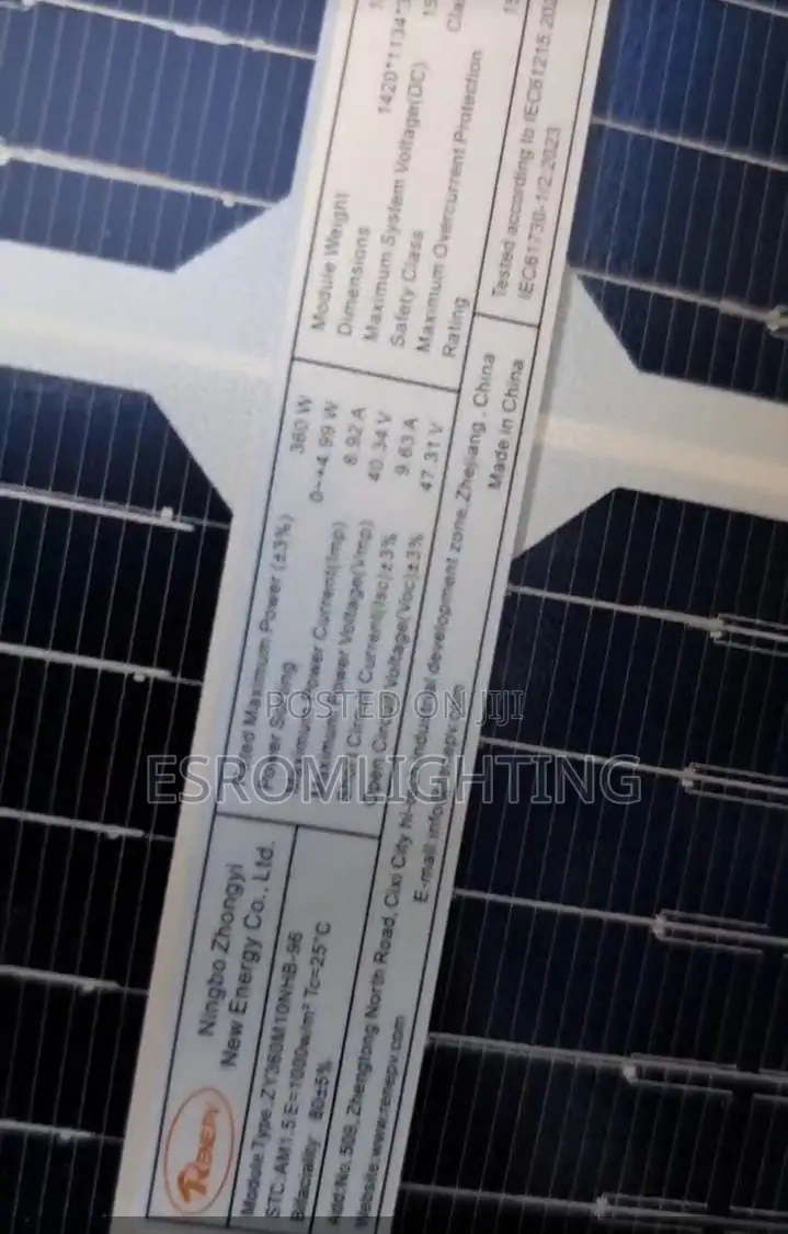 360w Renepev Bifacial Solar Panel – Kes 8,500