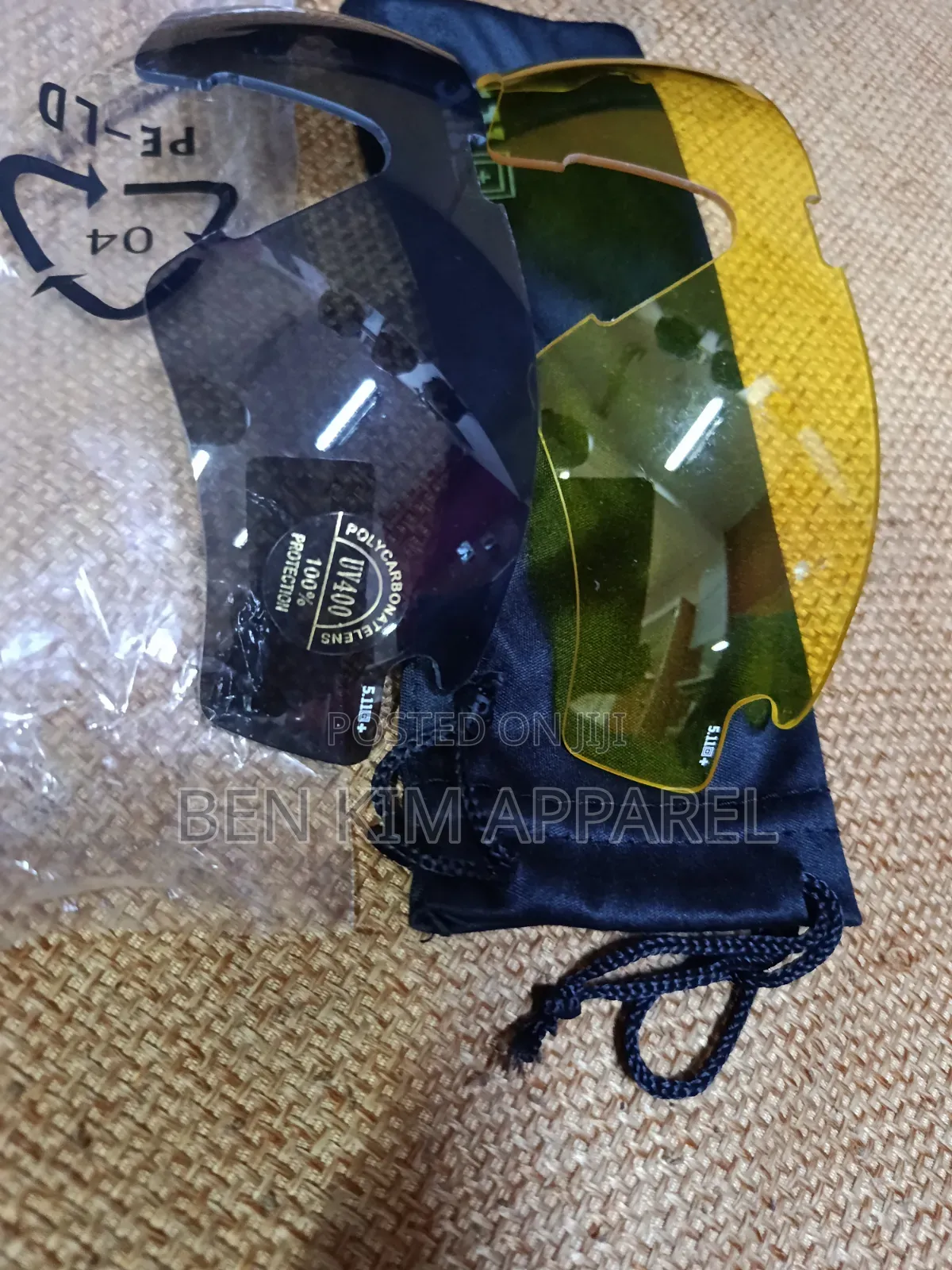 511 Tactical Series Eyewear Replacement Lenses Black and Yellow.