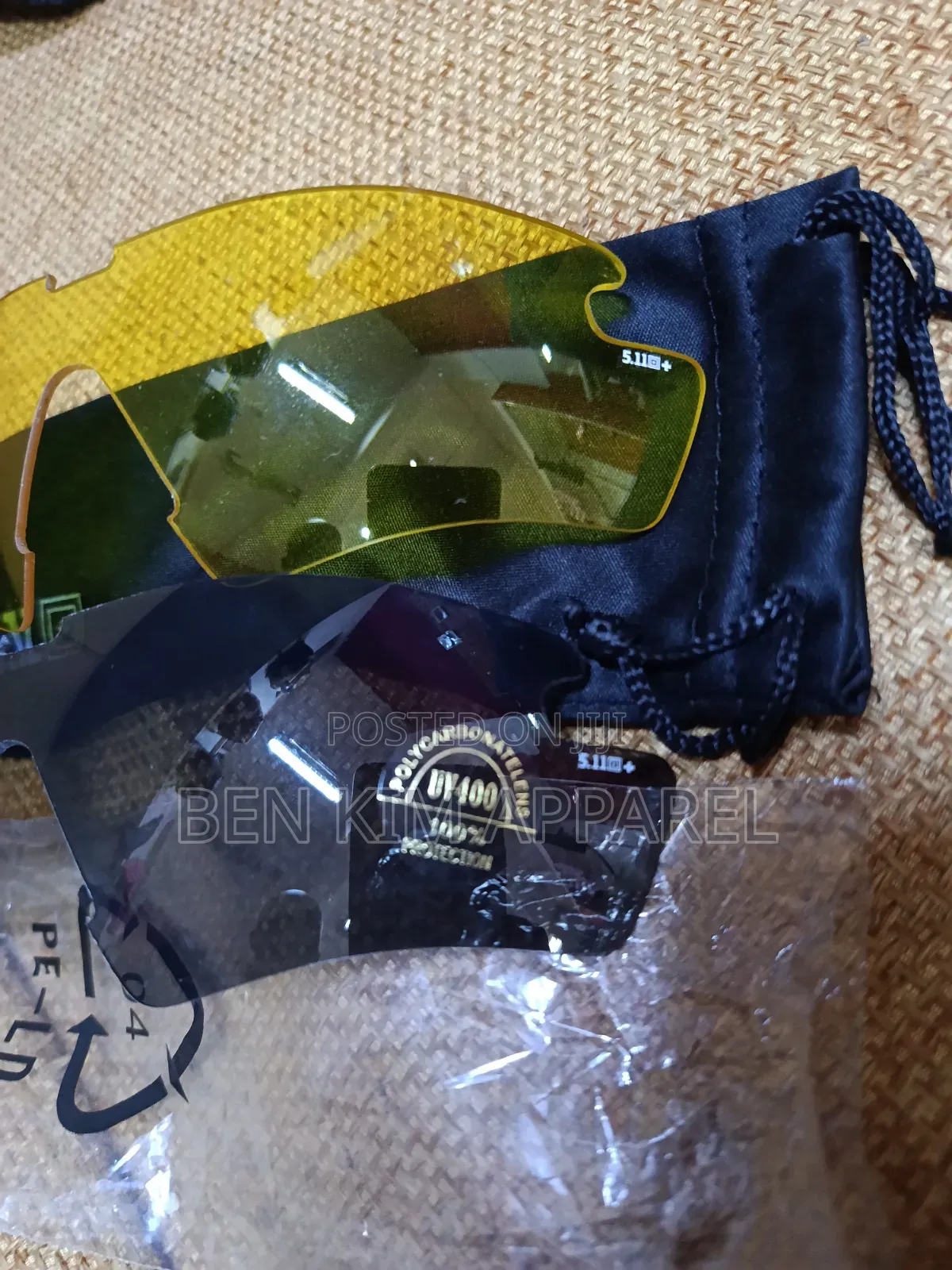 511 Tactical Series Eyewear Replacement Lenses Black and Yellow.