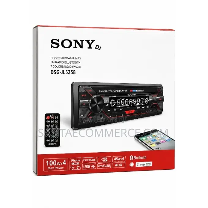 SONY DJ DSG-JL5258 Car Stereo MP3 Player With Bluetooth