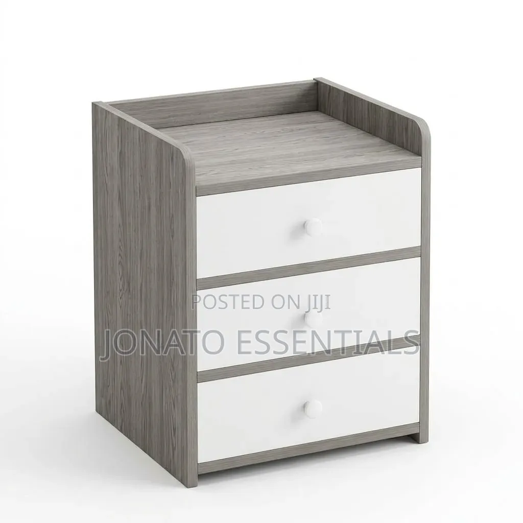 Modern 3 Drawer Bedside Table Nightstand Storage Cabinet