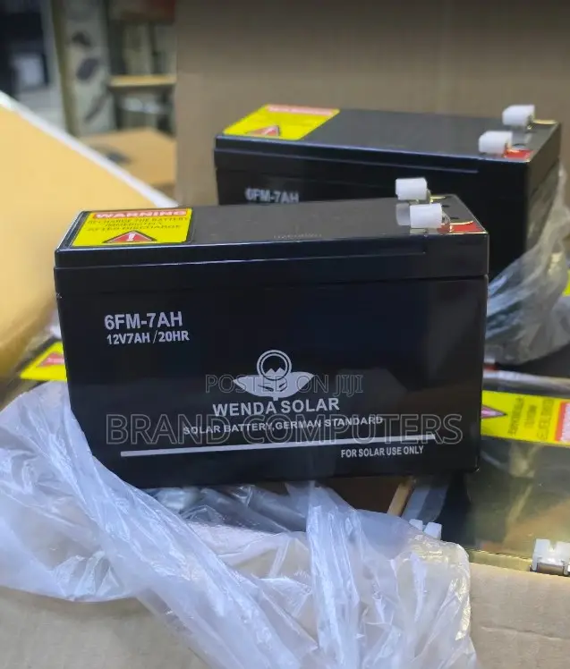 Wenda Solar 12V 7Ah Rechargeable UPS Battery 20HR
