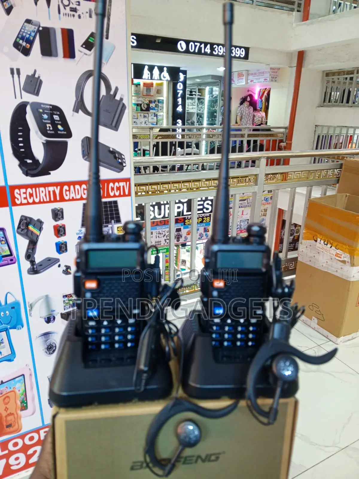Baofeng UV-5R Portable Radio With Battery and Charging Cradle