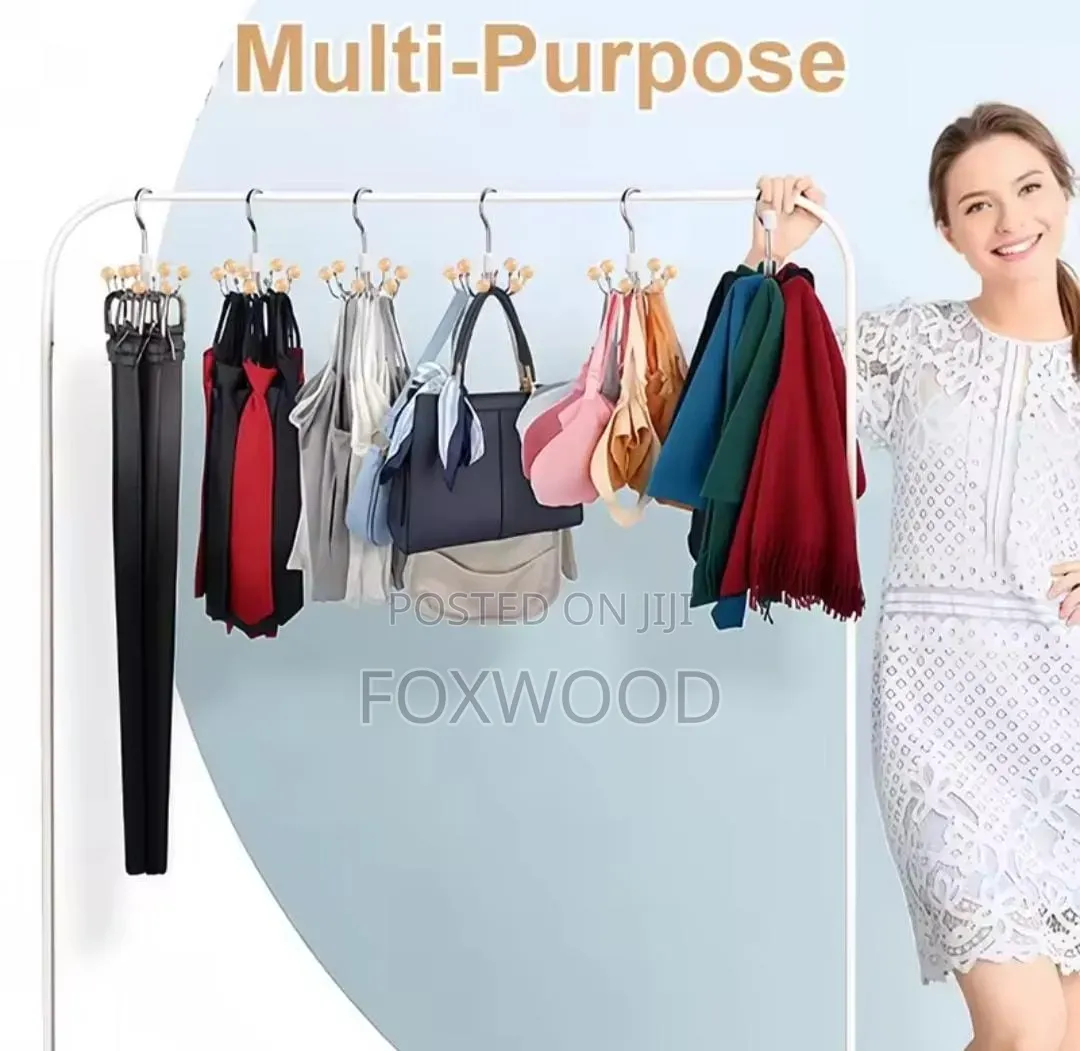6 Hooks Rotating Hanger Available