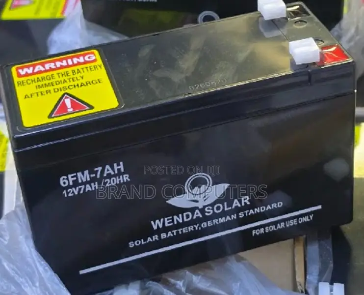 Wenda Solar 12V 7Ah Rechargeable UPS Battery