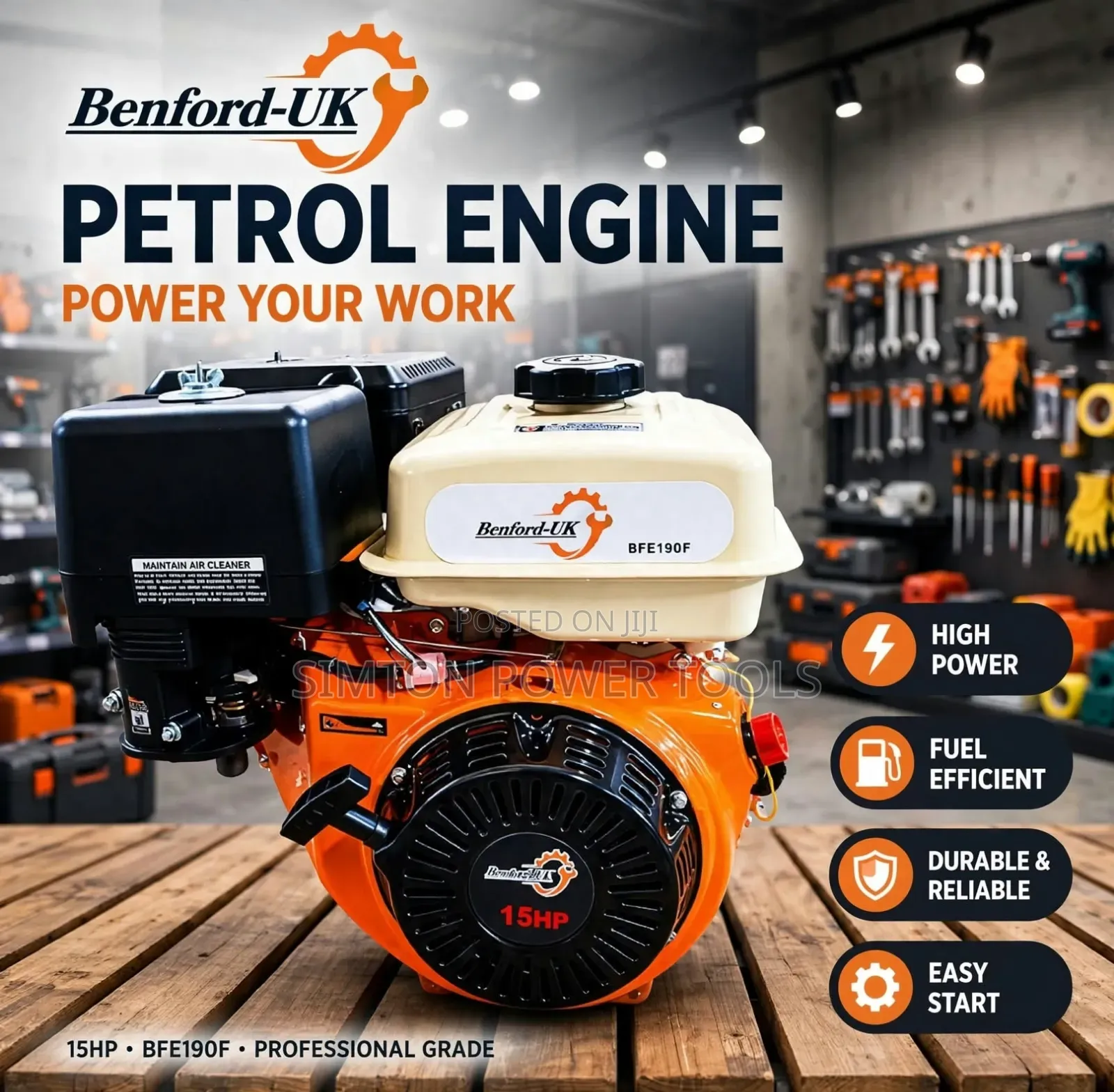 Benford-Uk 15HP Petrol Engine