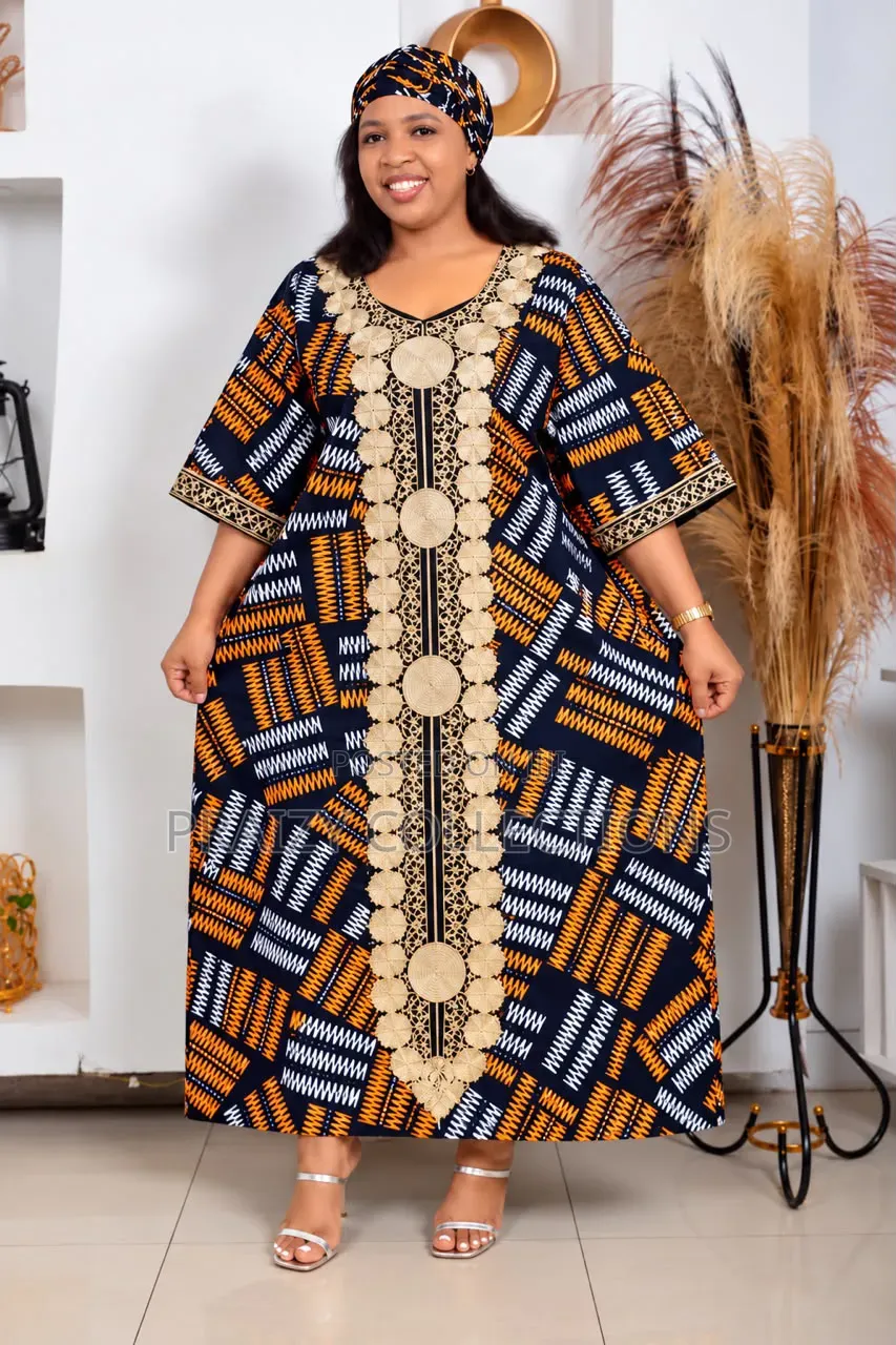 Embroidery Free Ankara Dress -Long & Short Dresses