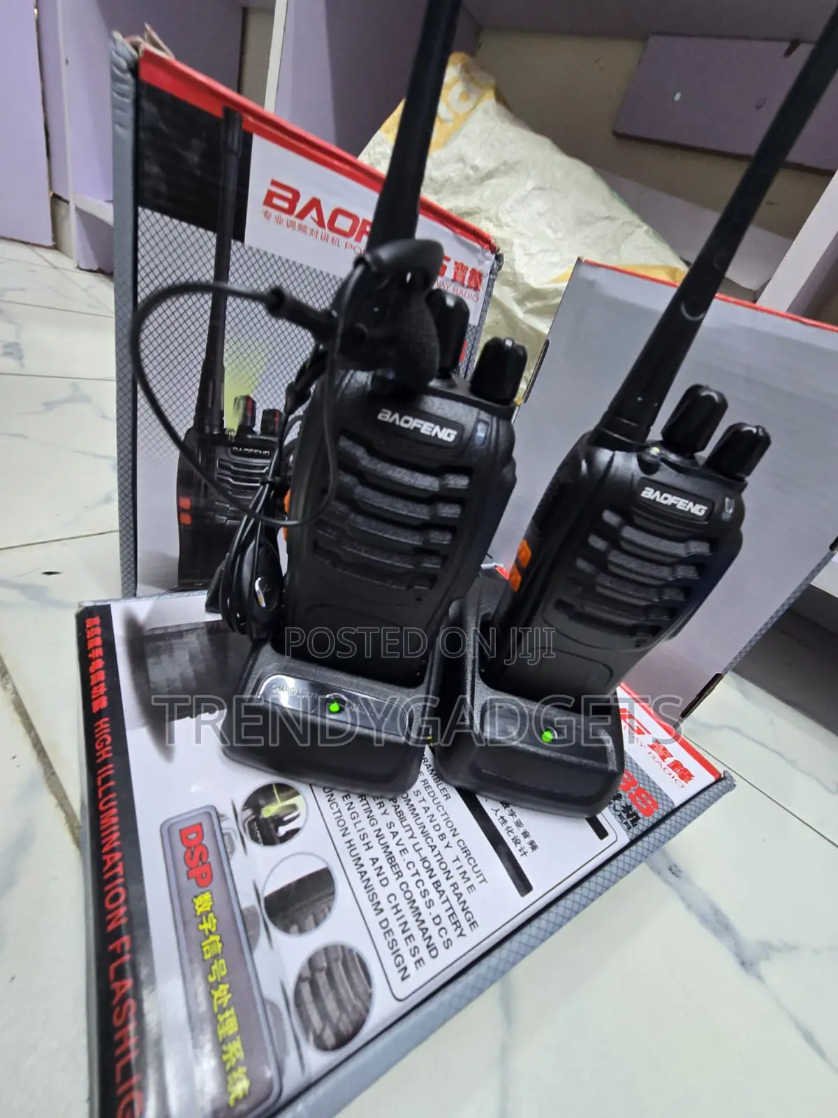 Baofeng BF888S Two Way Radio Set 5W UHF Rechargeable