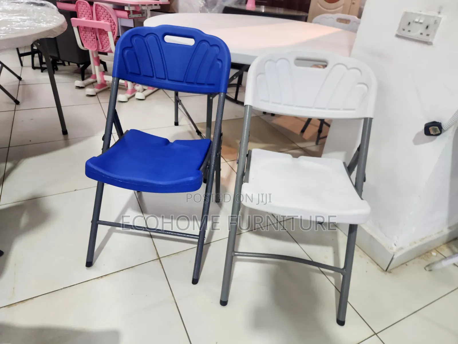 Folding Chair – Portable Plastic Event Chair With Metal Frame