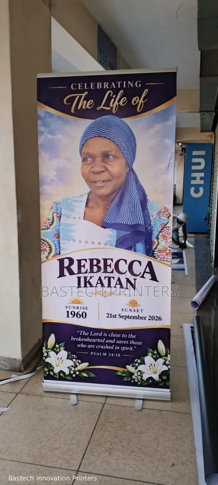 Funeral Roll-Up Banners Printing | Memorial & Burial Banners