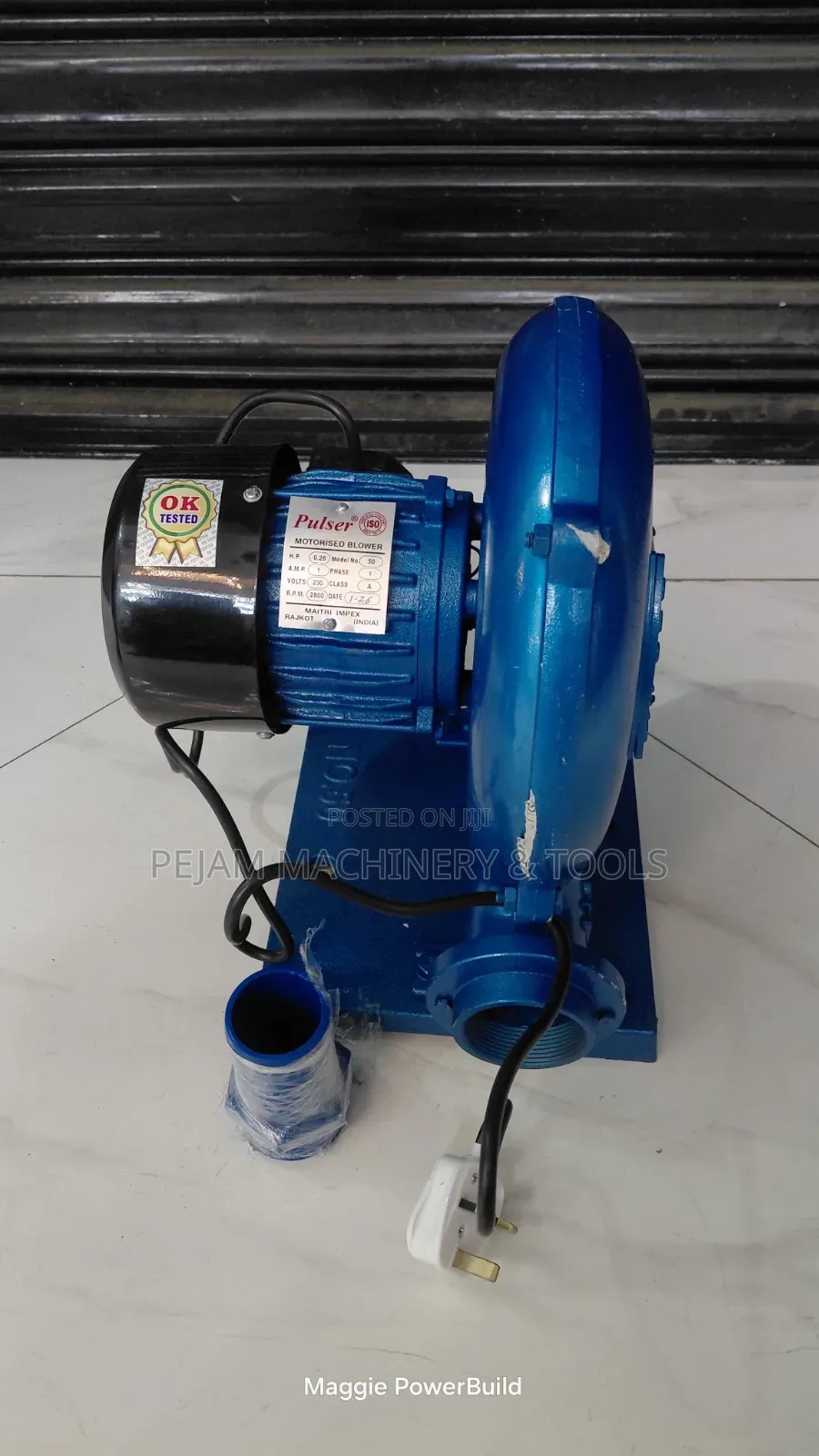 Pulsar 2" Centrifugal Motorised Commercial Air Blower 1hp