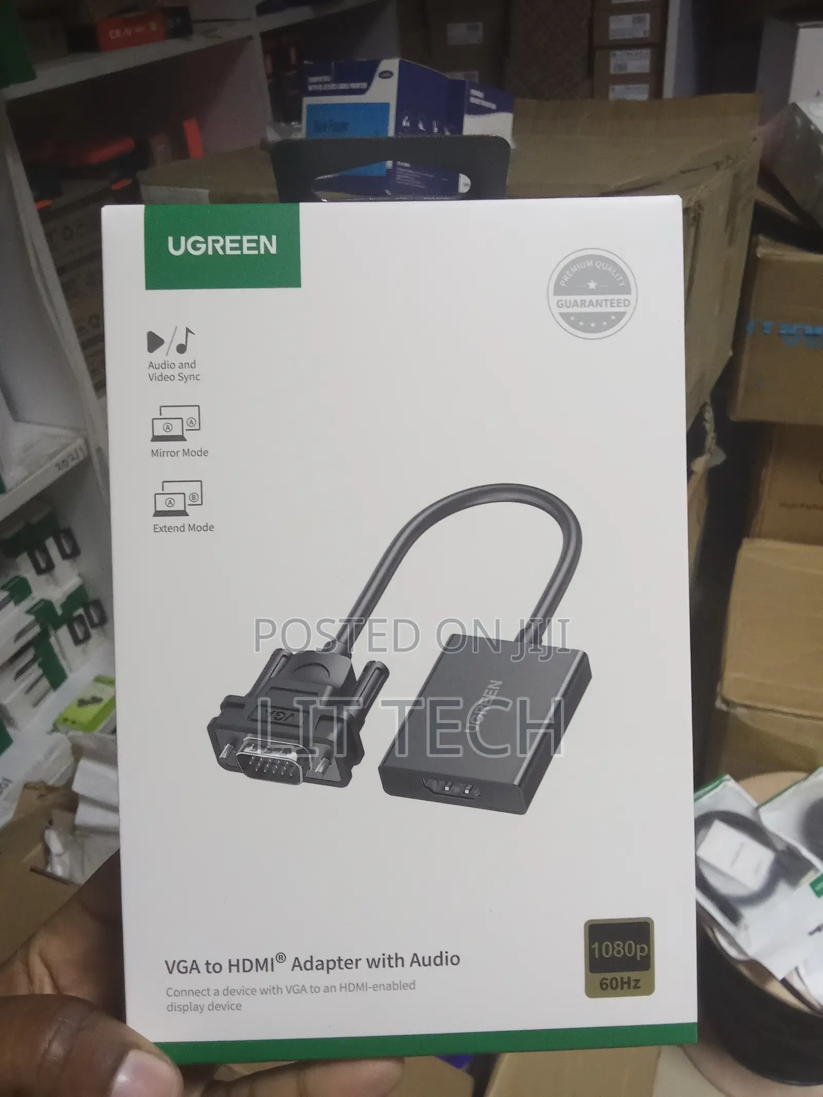 Ugreen VGA to HDMI Adapter (VGA Male to HDMI Female Converter) - CM513