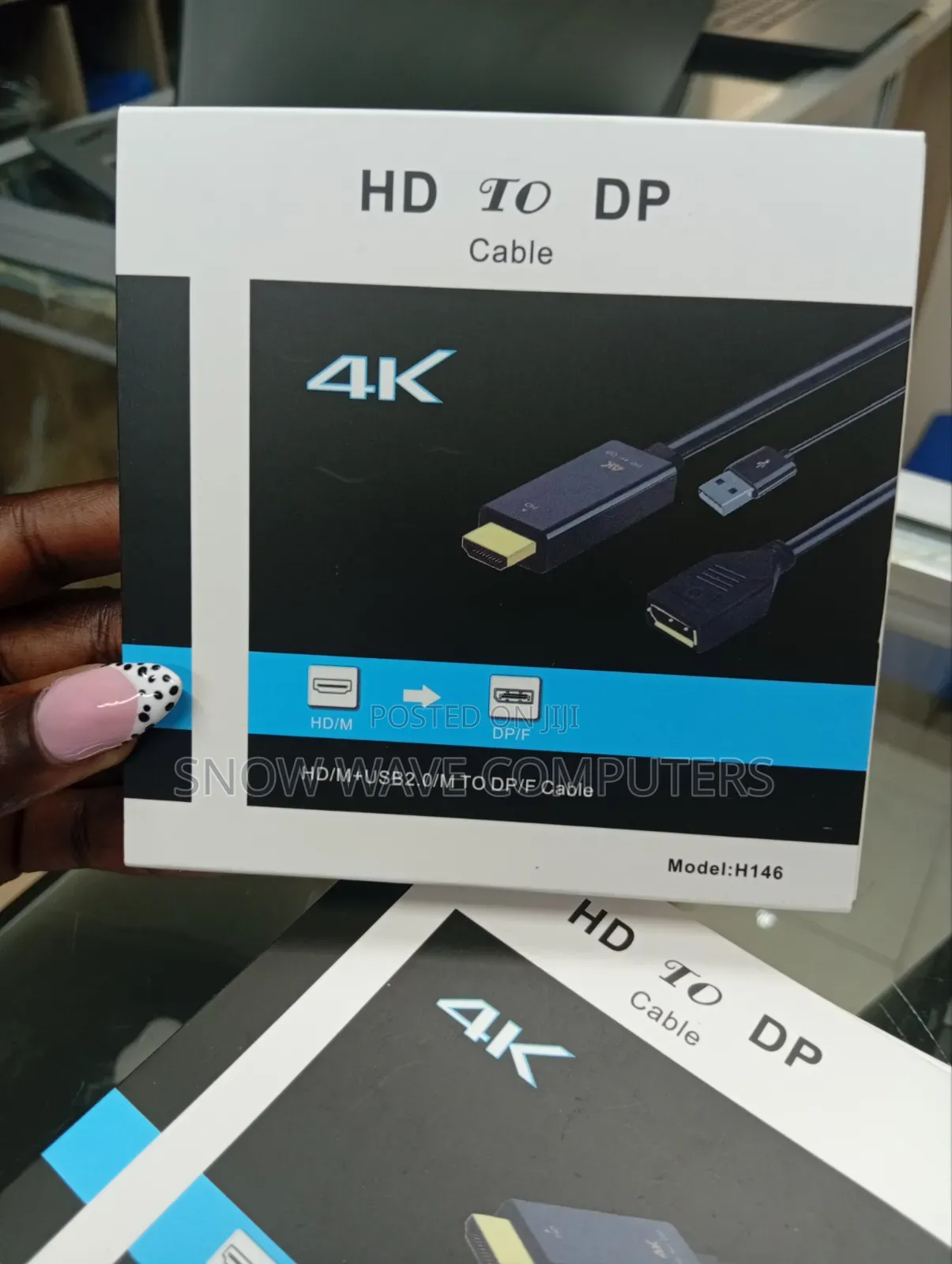 4k HD TO DP Cable, HDMI to Display Converter