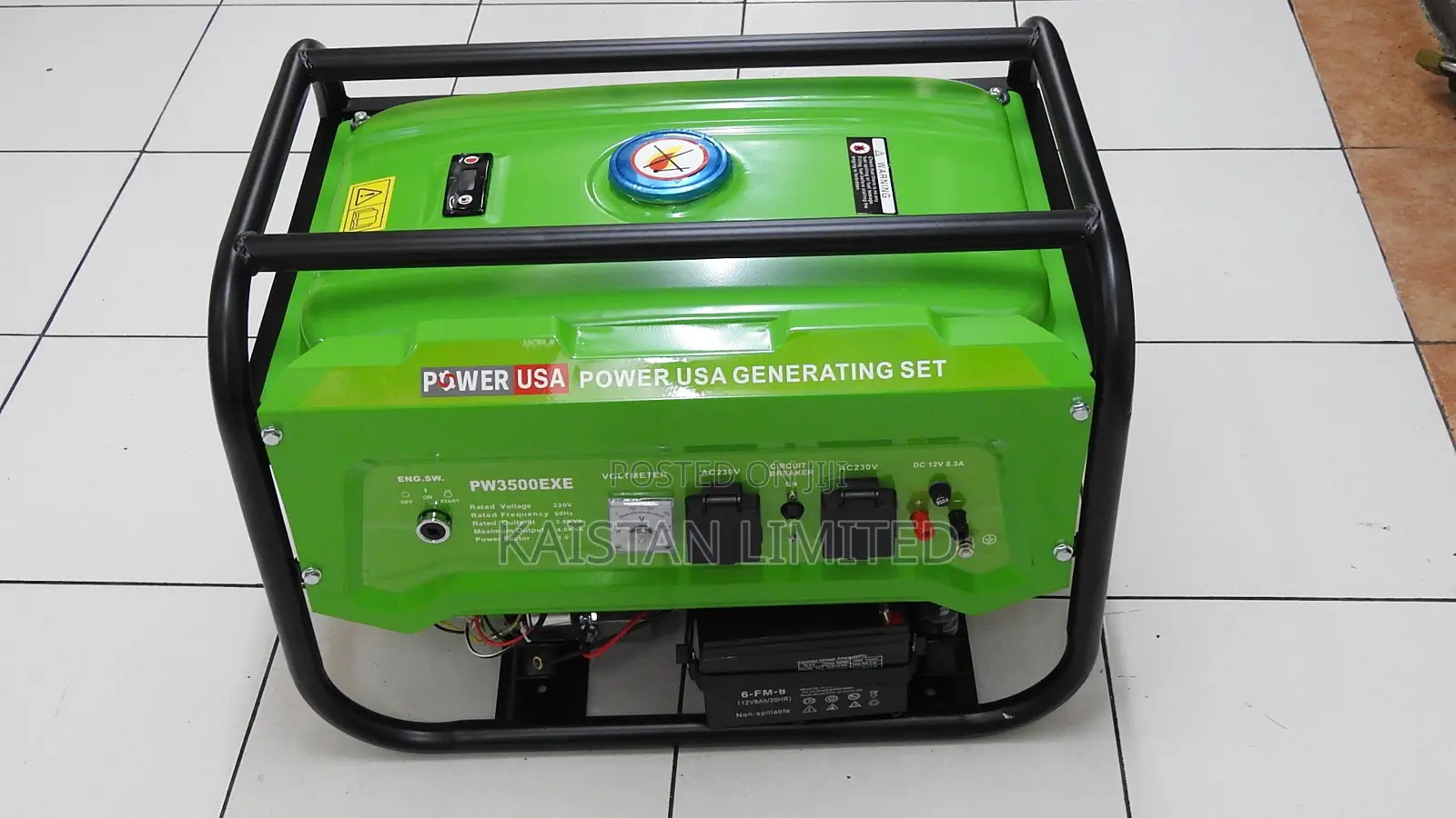 POWER USA 3.8kva Petrol Generator./ 3.8 Kva Key Start Generator.