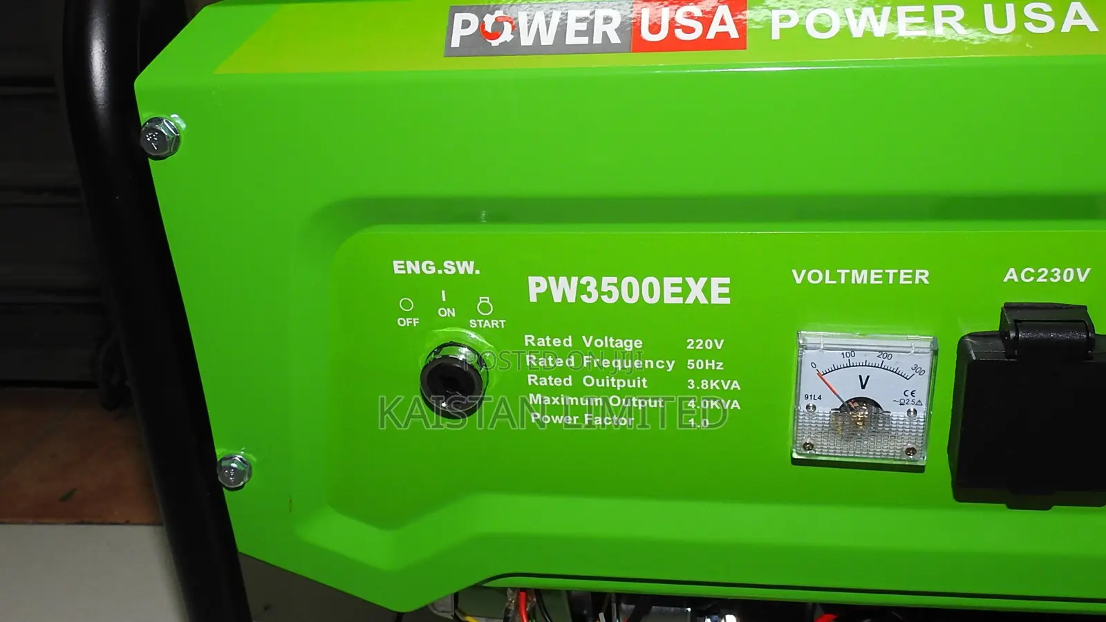 3.8KVA Generator/ Electric Start Petrol Generator (Key Start)