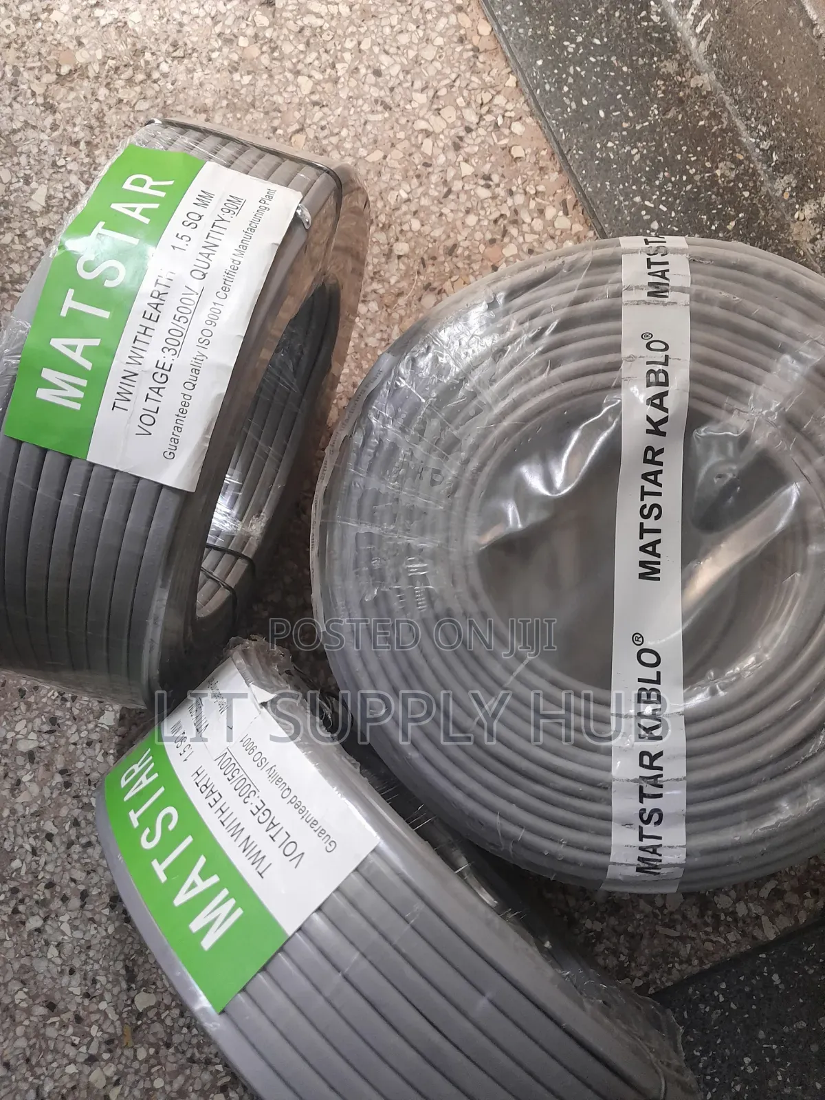 2.5mm Twin With Earth Electrical Cable, Matstar Brand, 90mts, Mt004