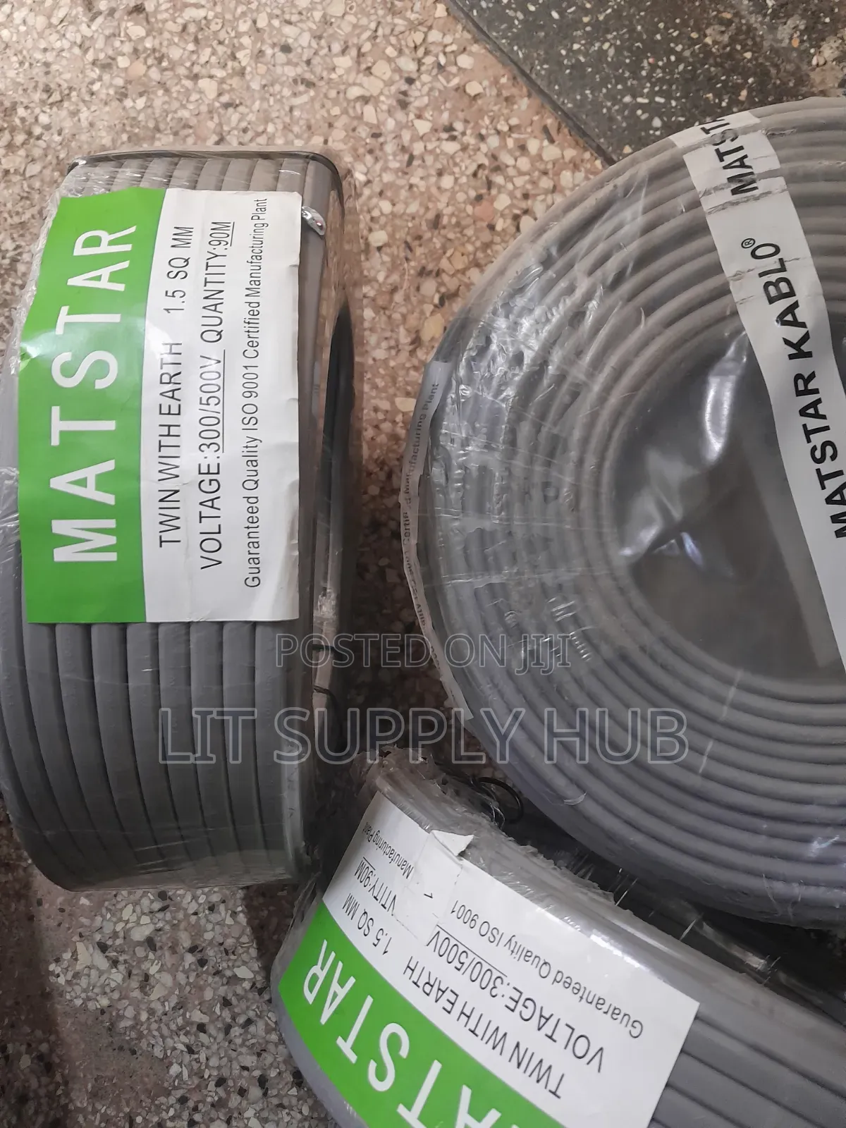 2.5mm Twin With Earth Electrical Cable, Matstar Brand, 90mts, Mt004