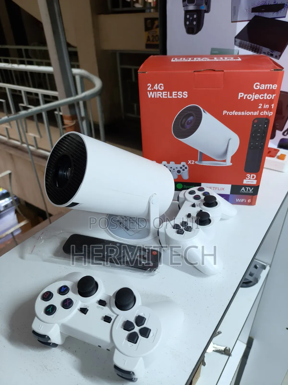 HY300 Pro Smart Projector for Home Gaming Entertainment