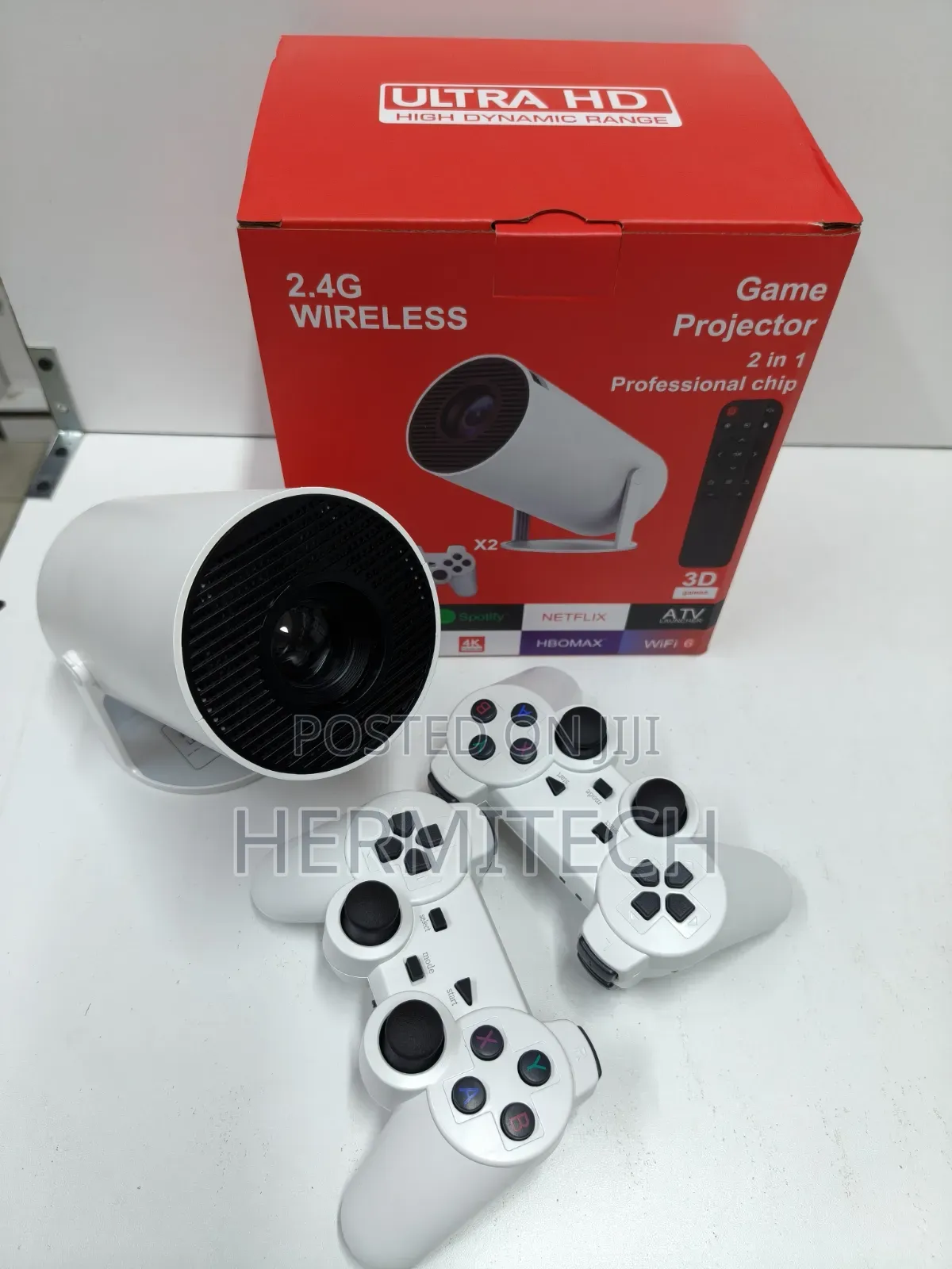 HY300 Pro Mini Projector for Console Gaming at Home