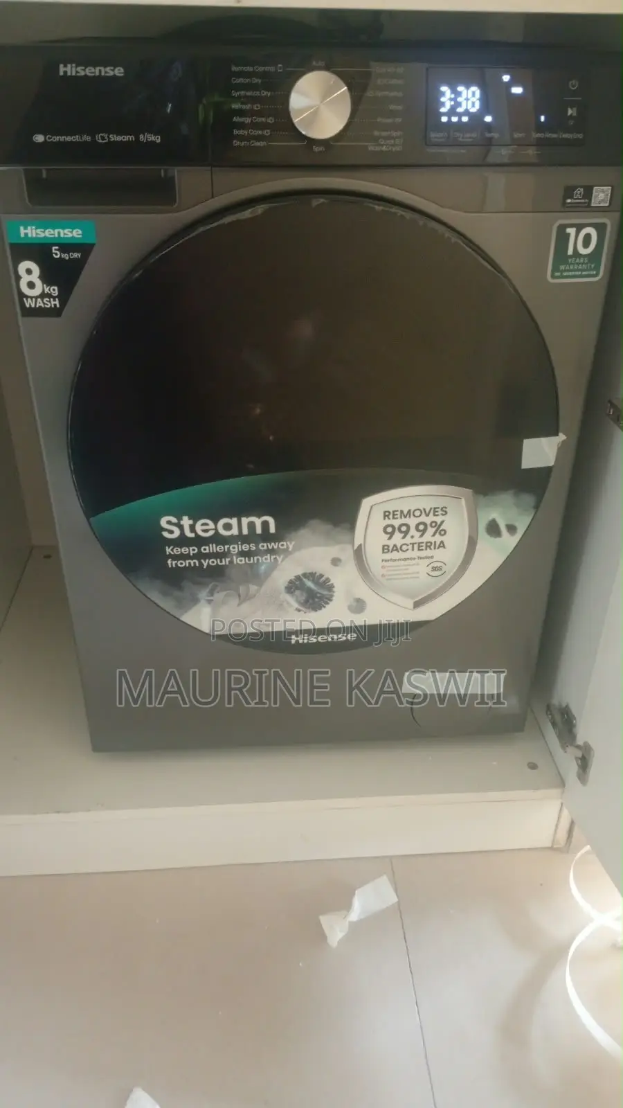Hisense 8/5 Kg Washer Dryer Machinewd3s8043bt-