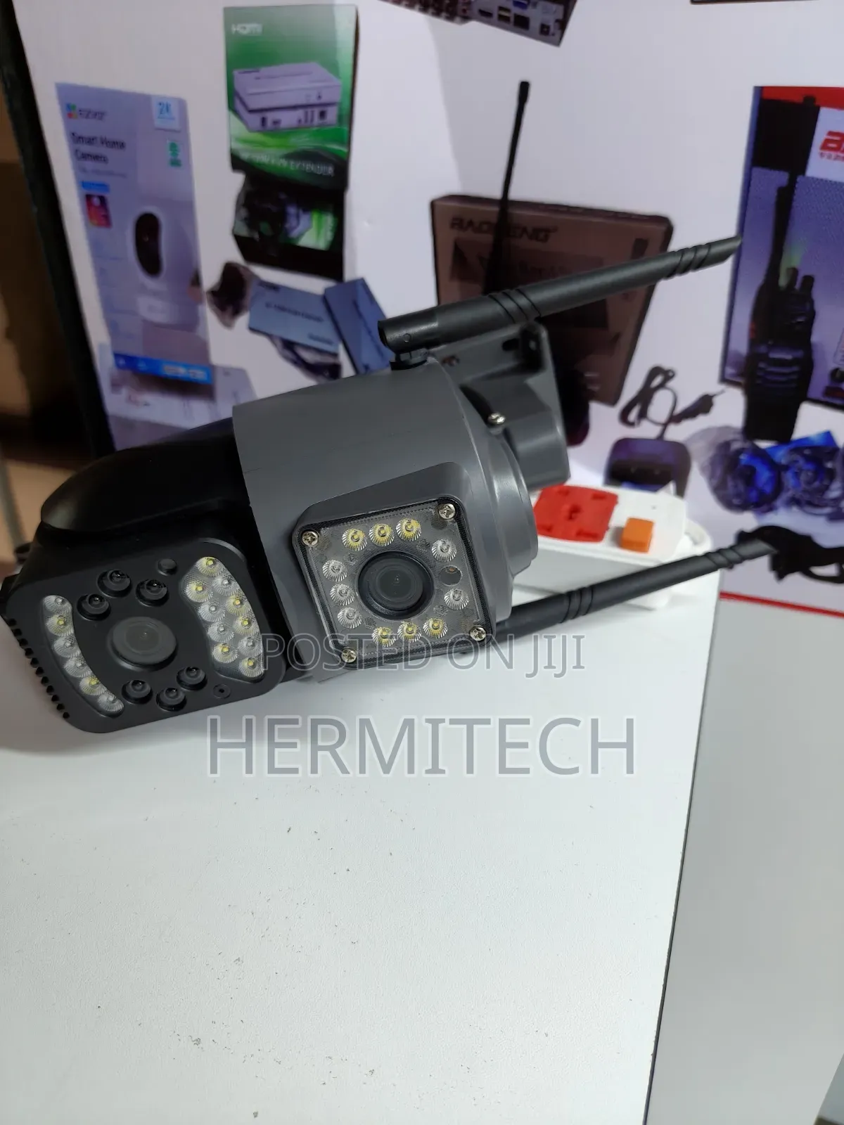 Dual Lens 4G Electric CCTV Camera With Remote Viewing