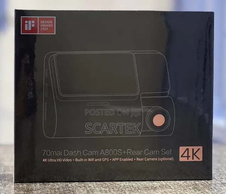 70mai Dash Cam 4K A800S + Rear Cam Set