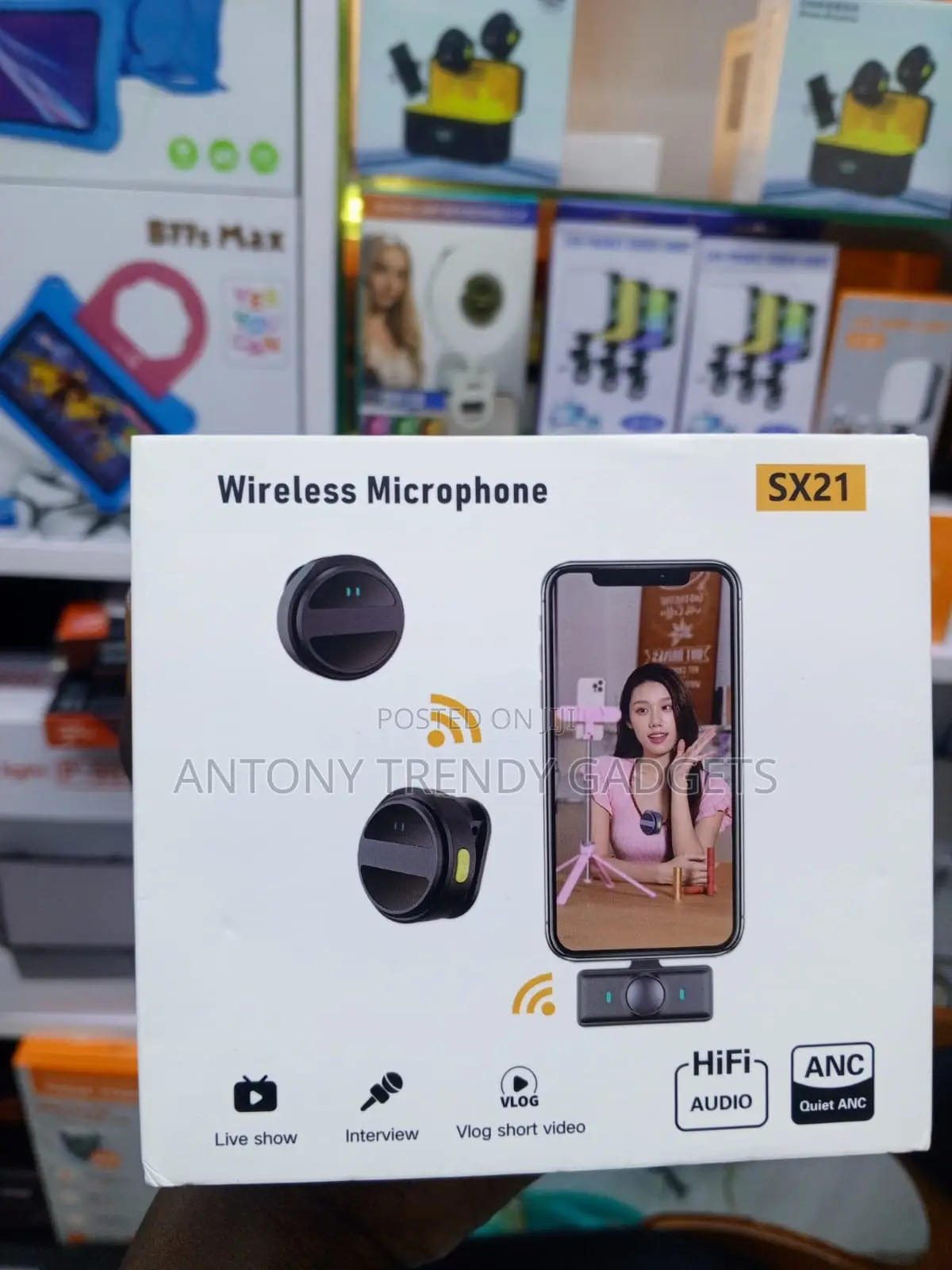 SX21 2.4GHz Wireless Microphone for TikTok and YouTube